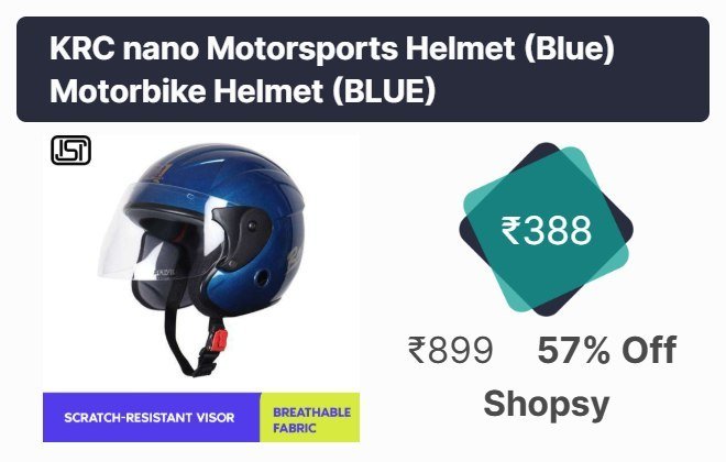 KRC nano Motorsports Helmet (Blue) Motorbike Helmet Price in India - Buy KRC nano Motorsports Helmet (Blue) Motorbike Helmet online at Shopsy.in