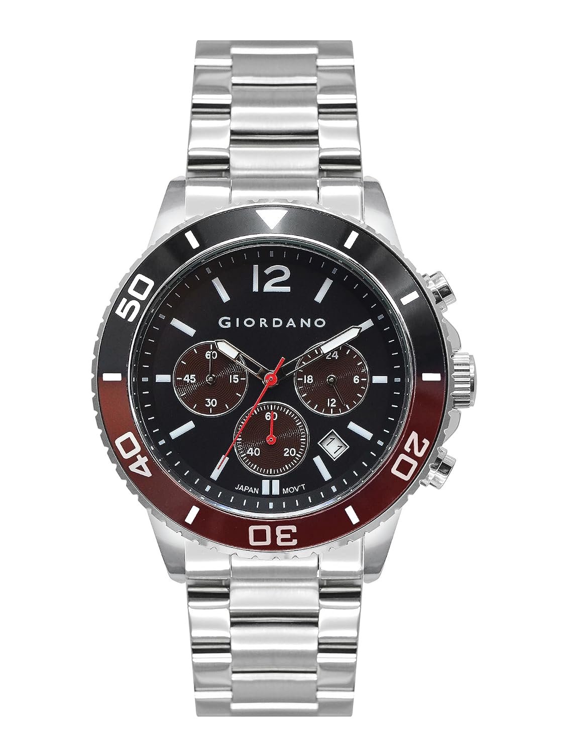Giordano Analog Stylish Watch for Men & Boys Water Resistant Fashion Watch Round Shape with Multi-Functional Wrist Watch to Compliment Your Look/Ideal Gift for Male - GZ-50091