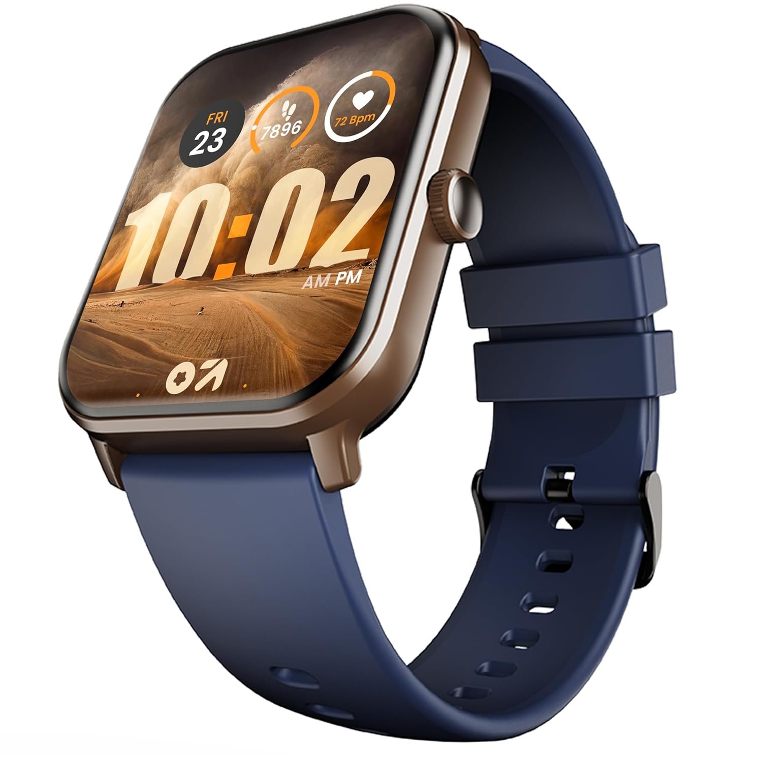 GOBOULT Drift+ Smart Watch 1.85''HD Screen, Bluetooth Calling, IP68, 500 Nits Brightness,150+ Watchfaces, AI Voice Assistant, SpO2 Monitoring, 100+ Sports Mode Smartwatch (Denim Blue)