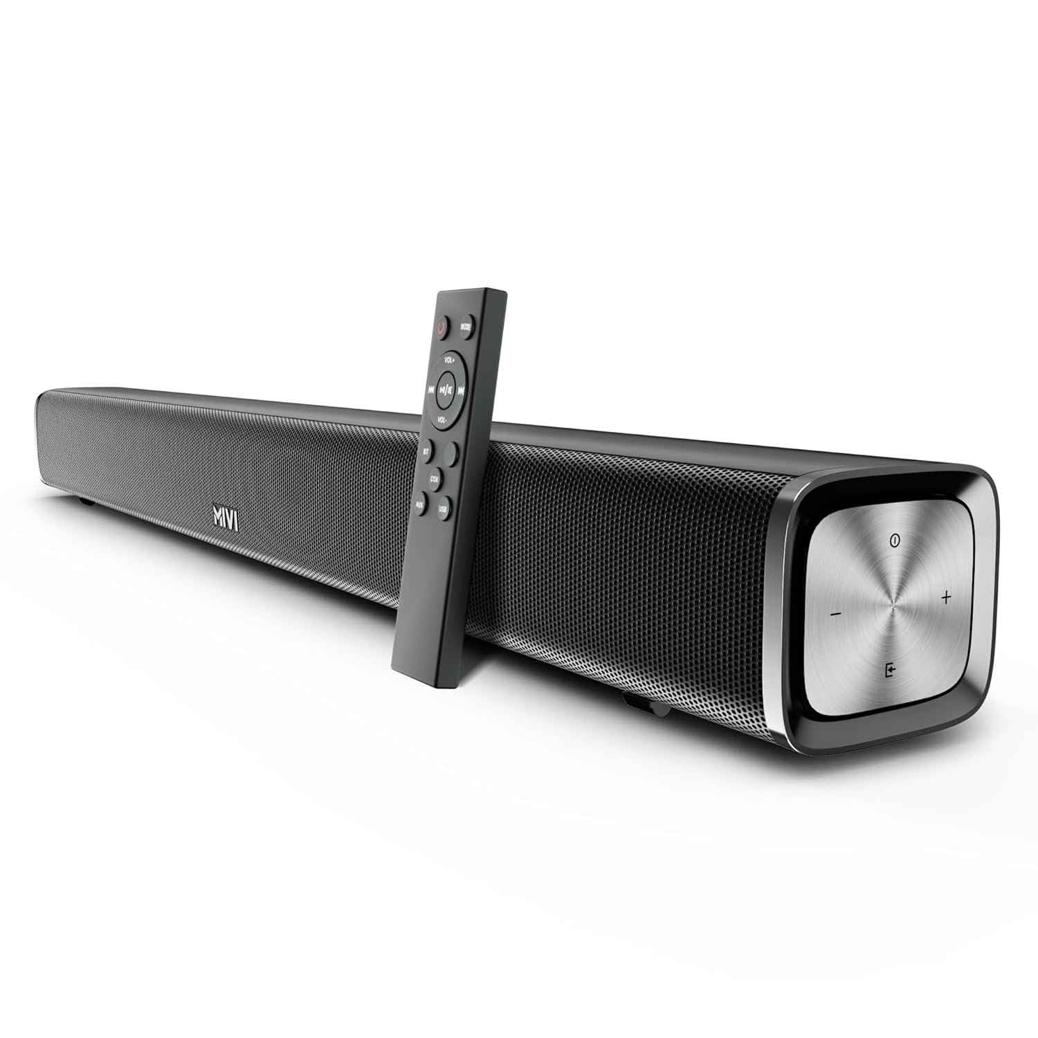 Mivi Nex 70 [New Launch] Wireless Bluetooth Soundbar, 70W Soundbar, 2,2 Channel Nex PowerStage Technology, Bluetooth v5.1, Signature Sound, Deep Bass, AUX USB Coaxial Inputs