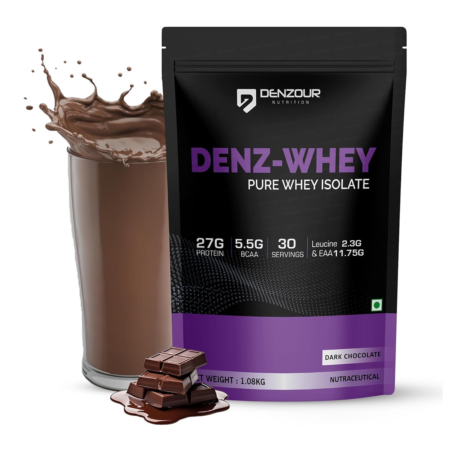 DENZOUR NUTRITION Denz Whey Chocolate Recovery