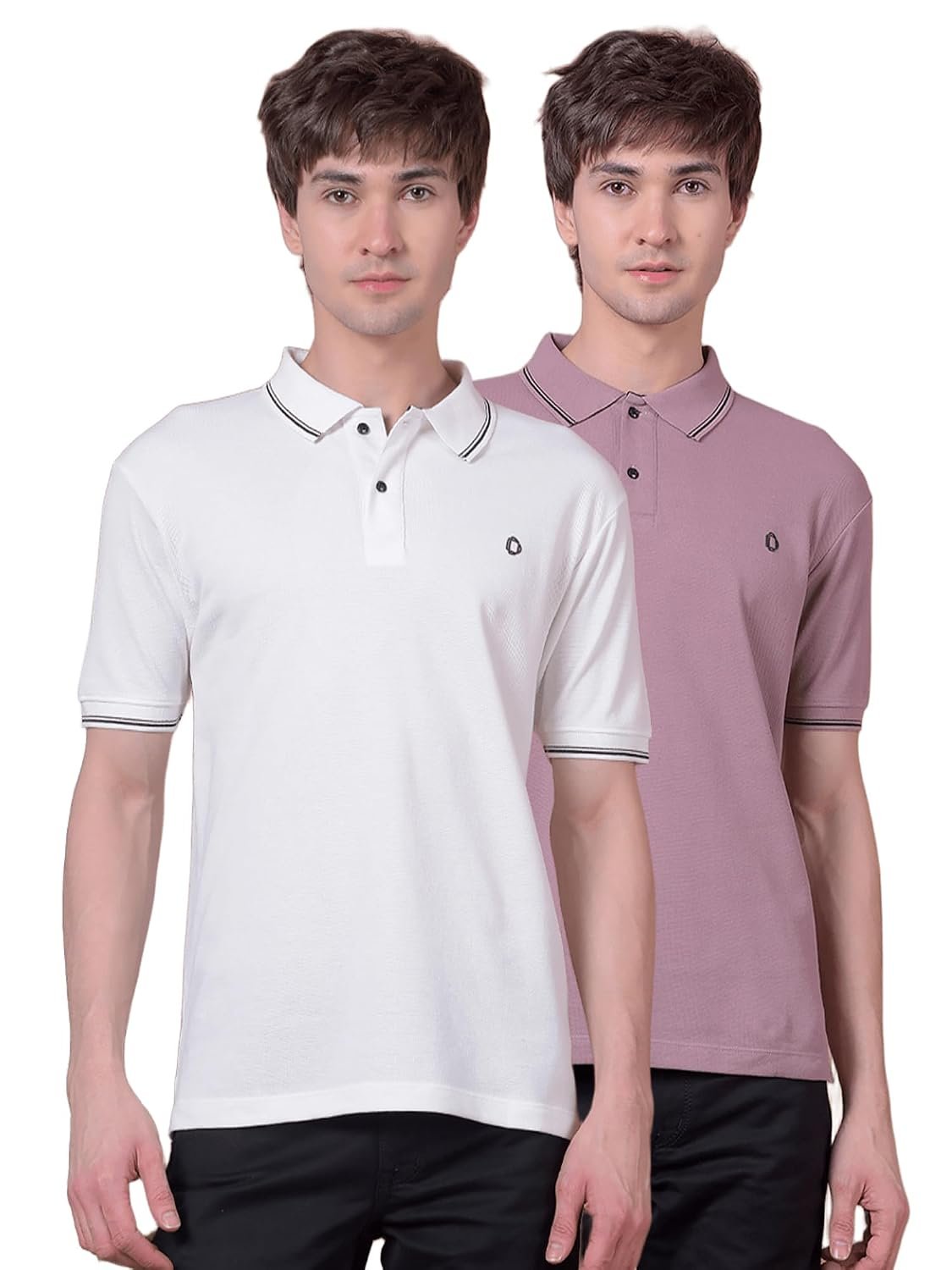 Dollar Pack of 2 Men's Cotton Polo T-Shirt with Classic Collar