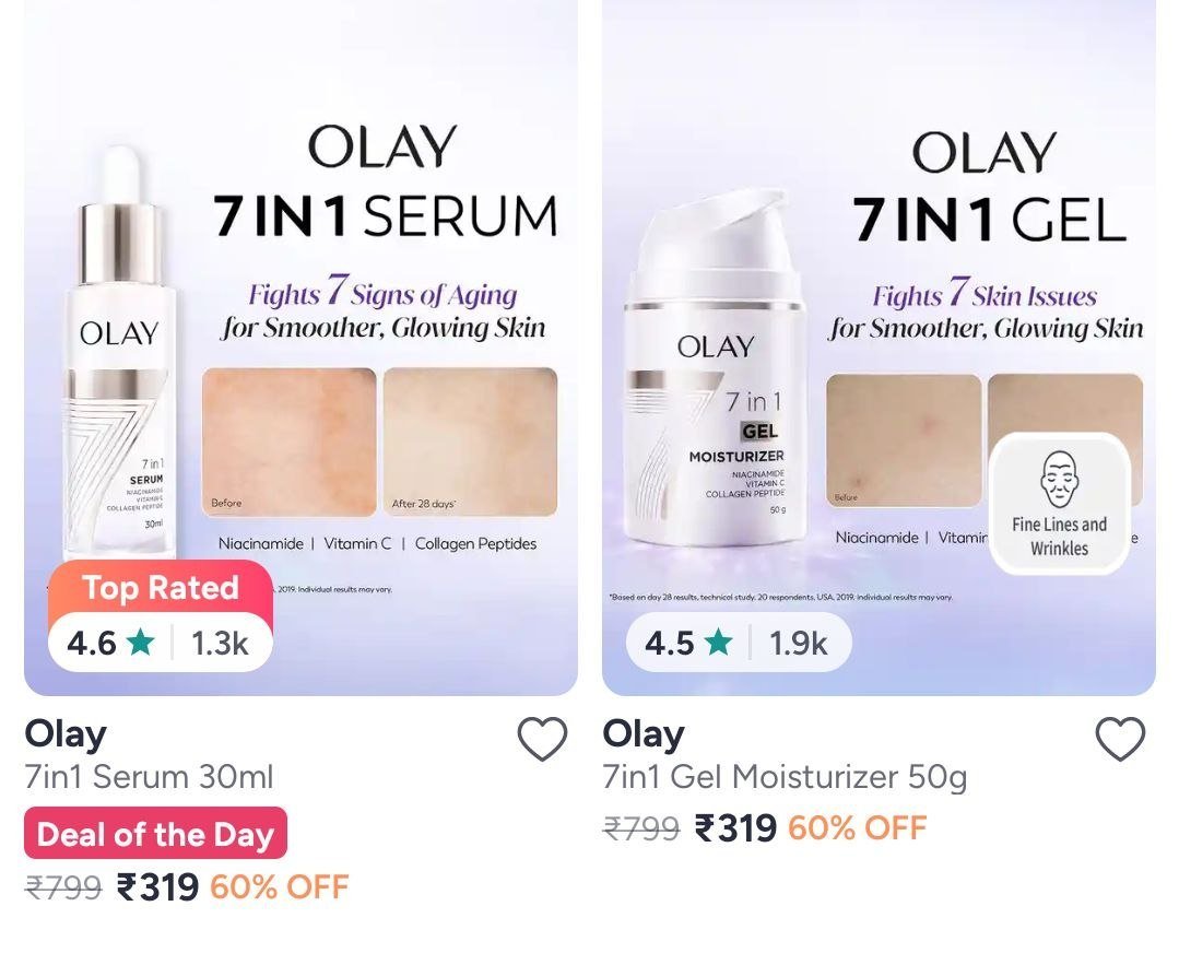 Buy Olay Skincare Products At Up To 60% off on Myntra