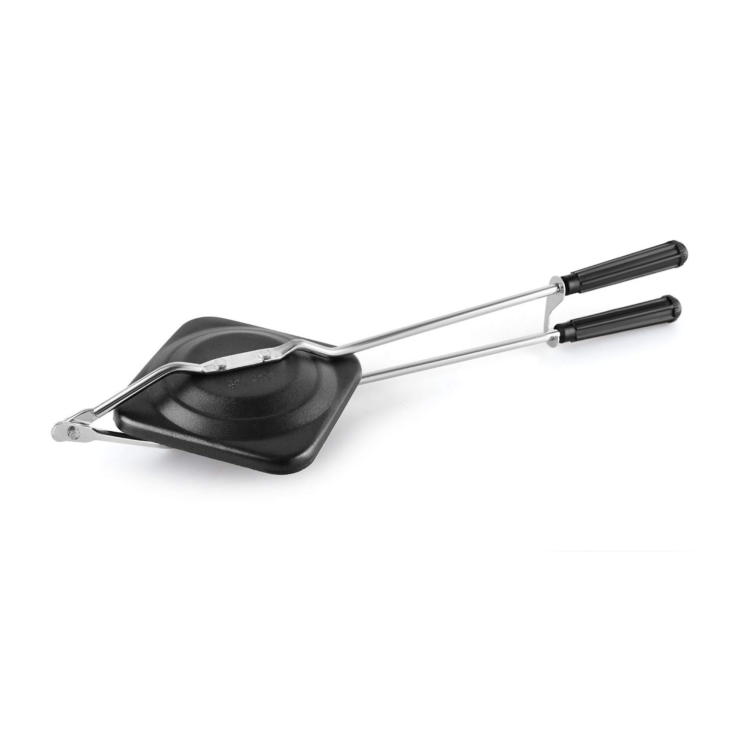 Cello Non-Stick Aluminium Sandwich Gas Toaster | Compatibility with Gas Stoves | Flame-Proof Design | Heat-Resistant Handle | Sandwich Maker | Sandwich Toaster | Black