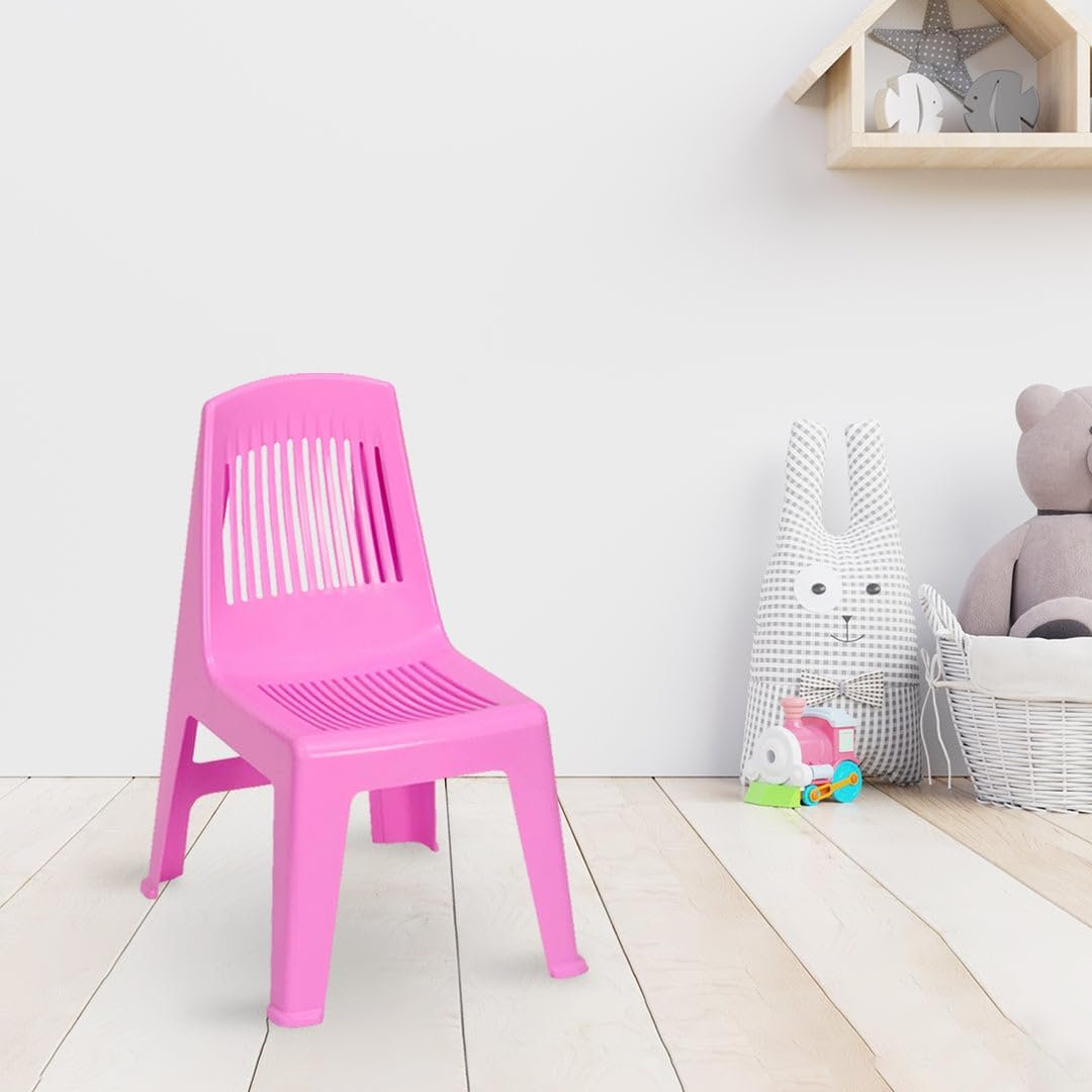 Nilkamal Strong and Durable Plastic CHR5027 Kids Study Chair (Pink)