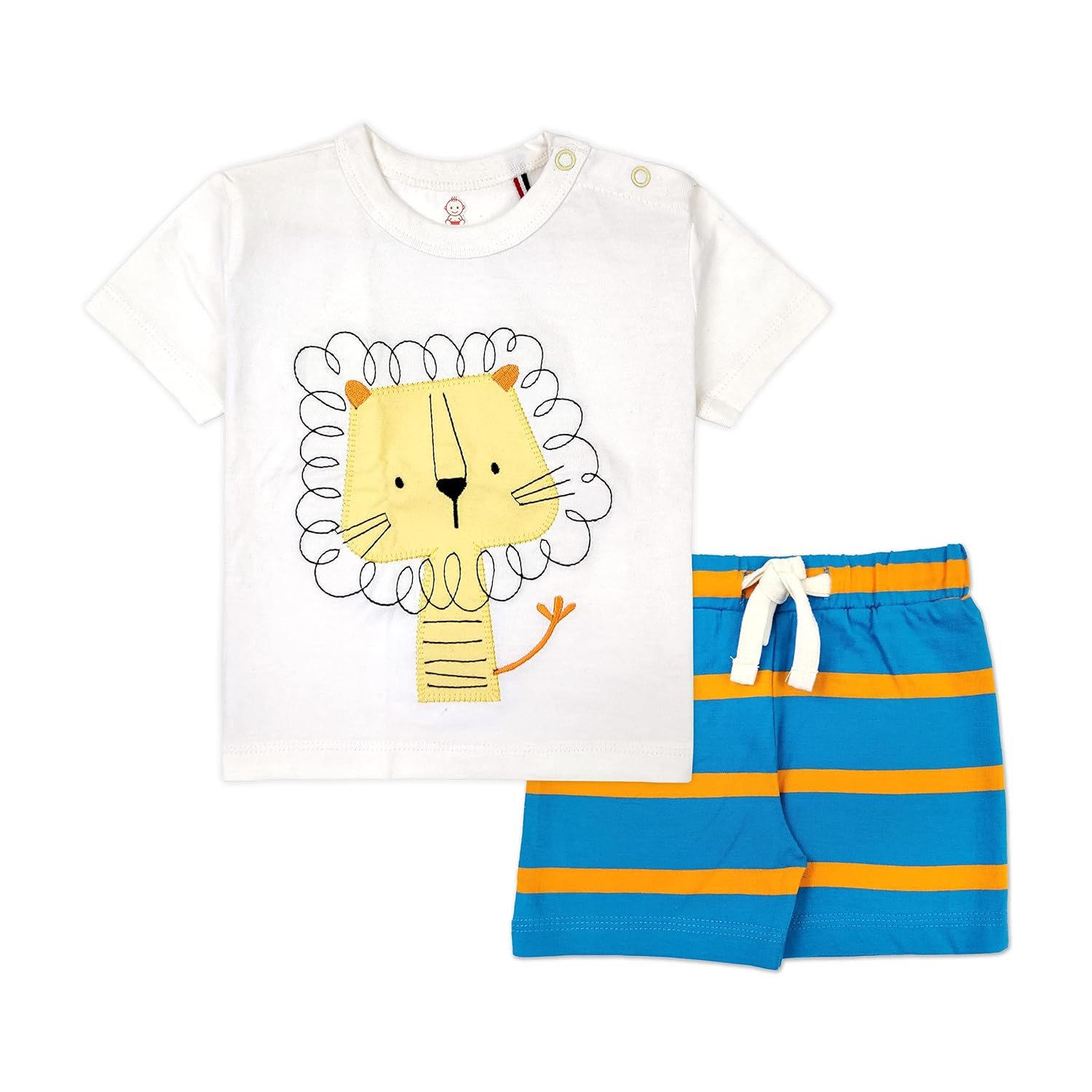 ARIEL Baby Boys & Baby girls Cotton Printed Round Neck Half Sleeve T-shirt & Short Latest Summer Clothing Sets