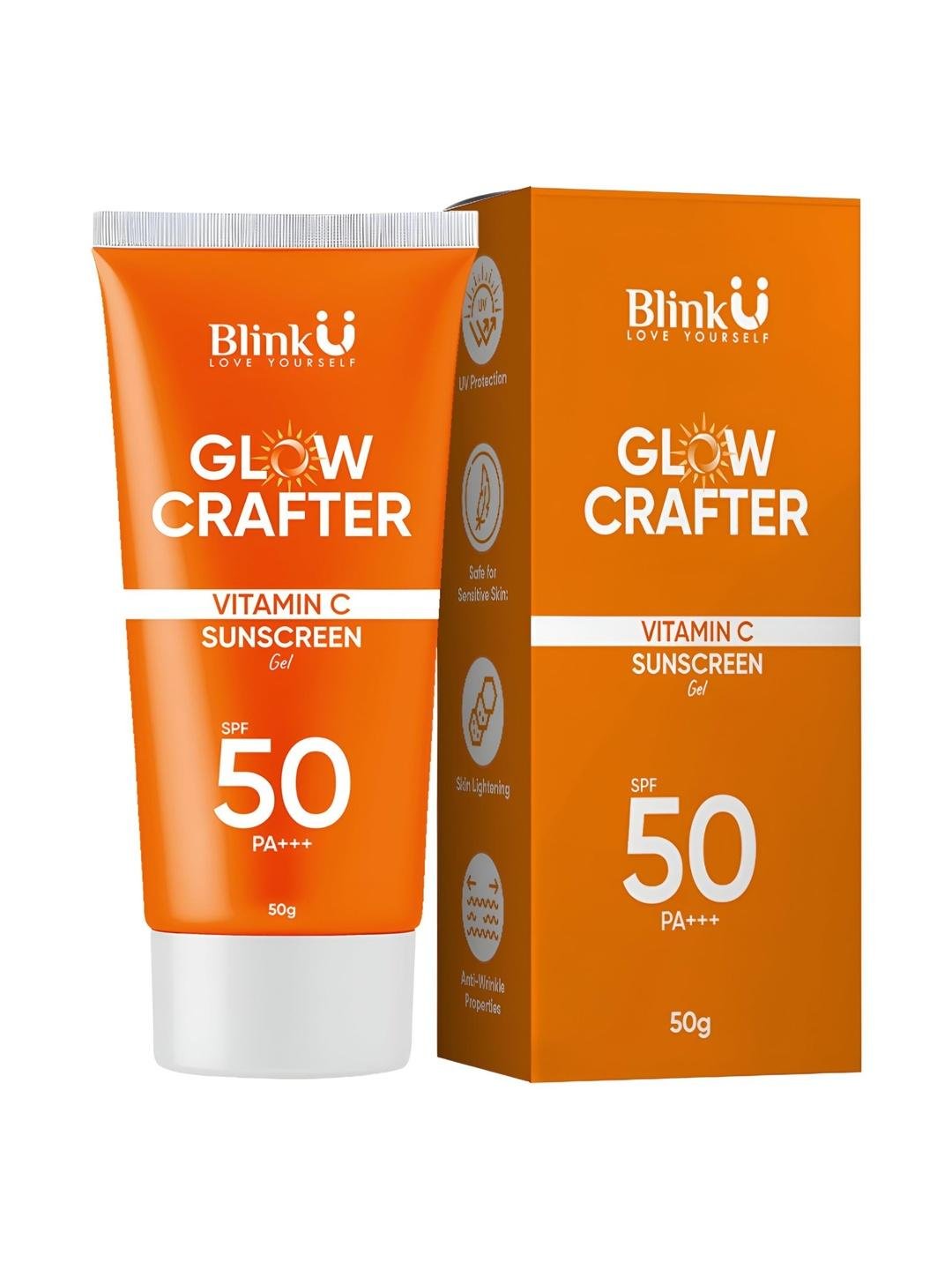 Buy Blinku Glow Crafter SPF 50 PA+++ Sunscreen   50 G -  - Personal Care for Unisex