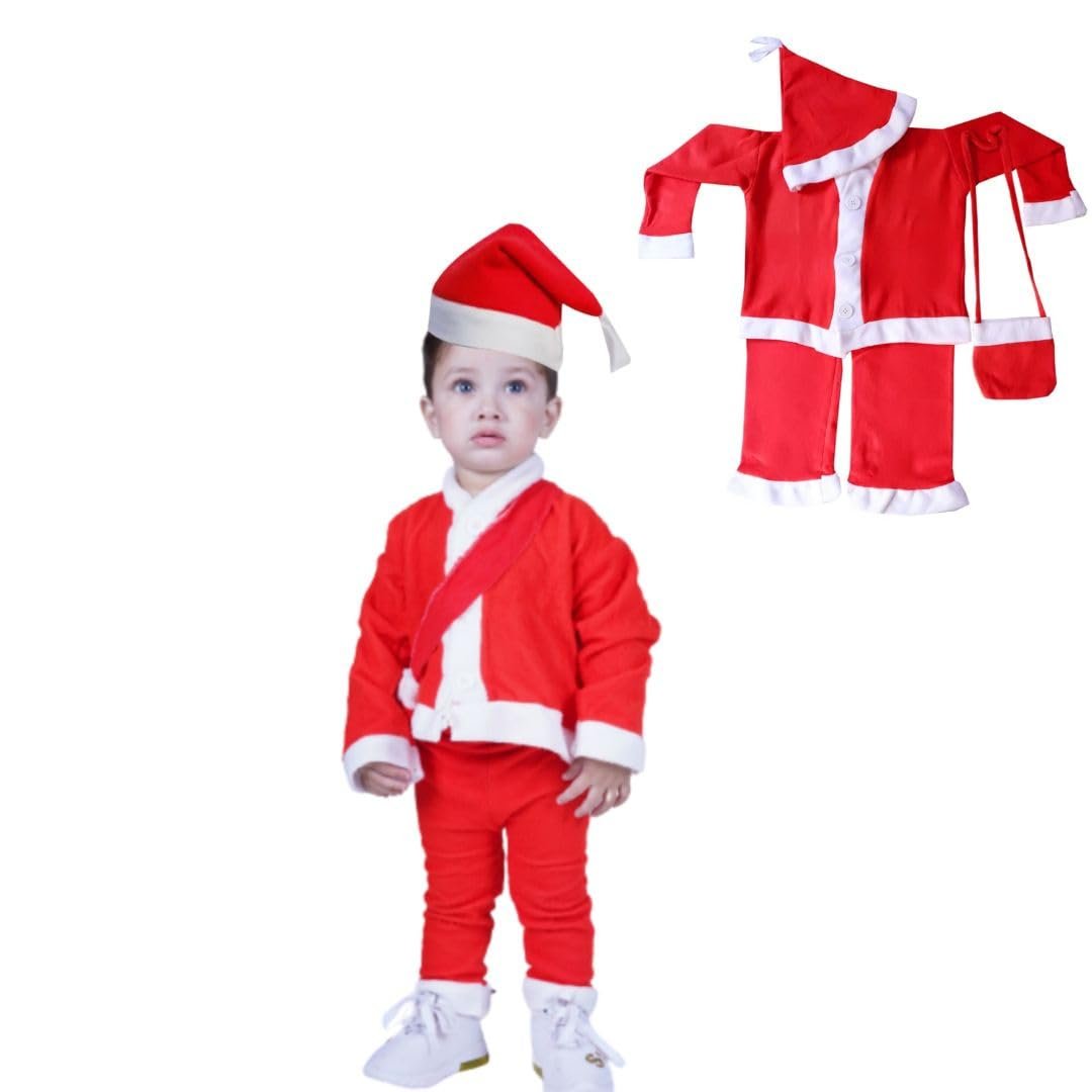 Santa Clause Christmas Dress Costume For Girls & Boys, Santa caluse Costume for Kids