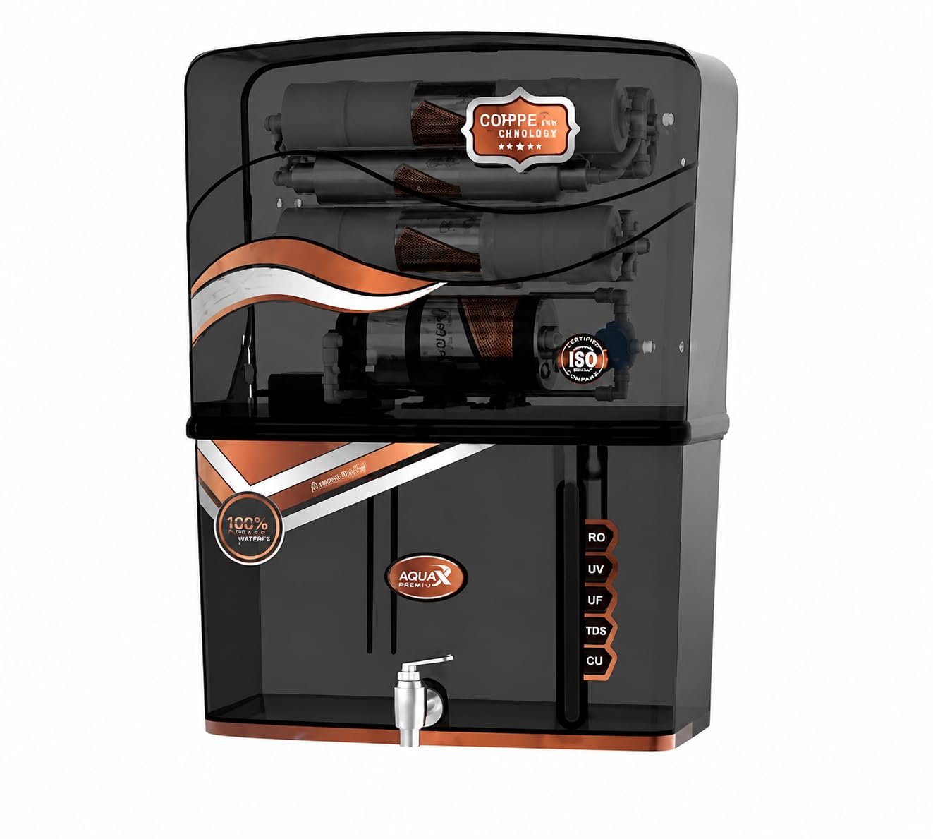 Natures Aqua Plus RO + UF + UV + TDS Control 12 Leter Water Purifier 12 L RO + UV + UF + TDS + Mineral Water Purifier (White)