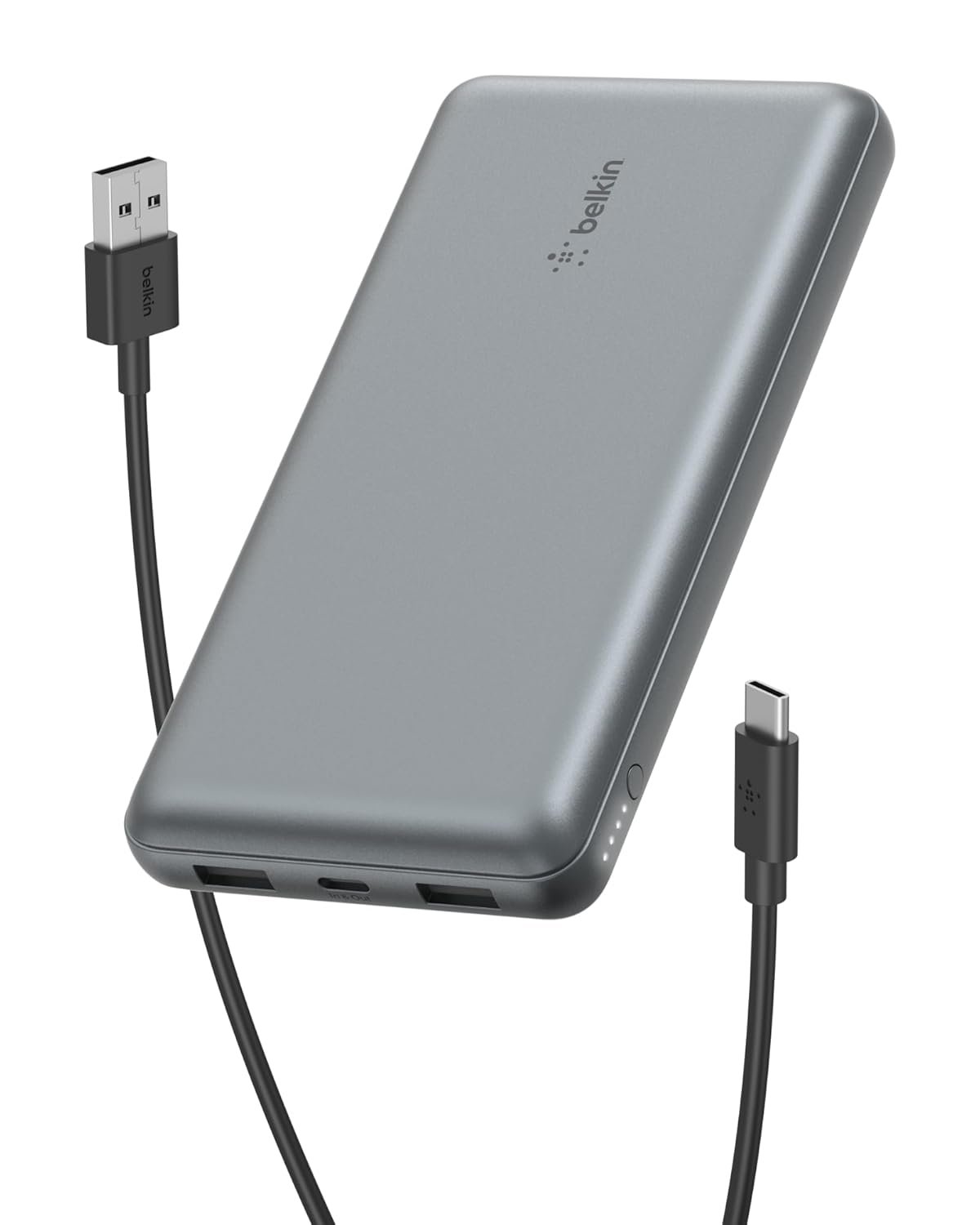 Belkin 20000 mAh Power Bank | Super Fast Charging | USB-C PD Port | 15W Charging for iPhone Series (16, 16 Pro Max), Samsung Galaxy, Google Pixel & More | 2 Years Warranty | Grey | 20000mAh capaci