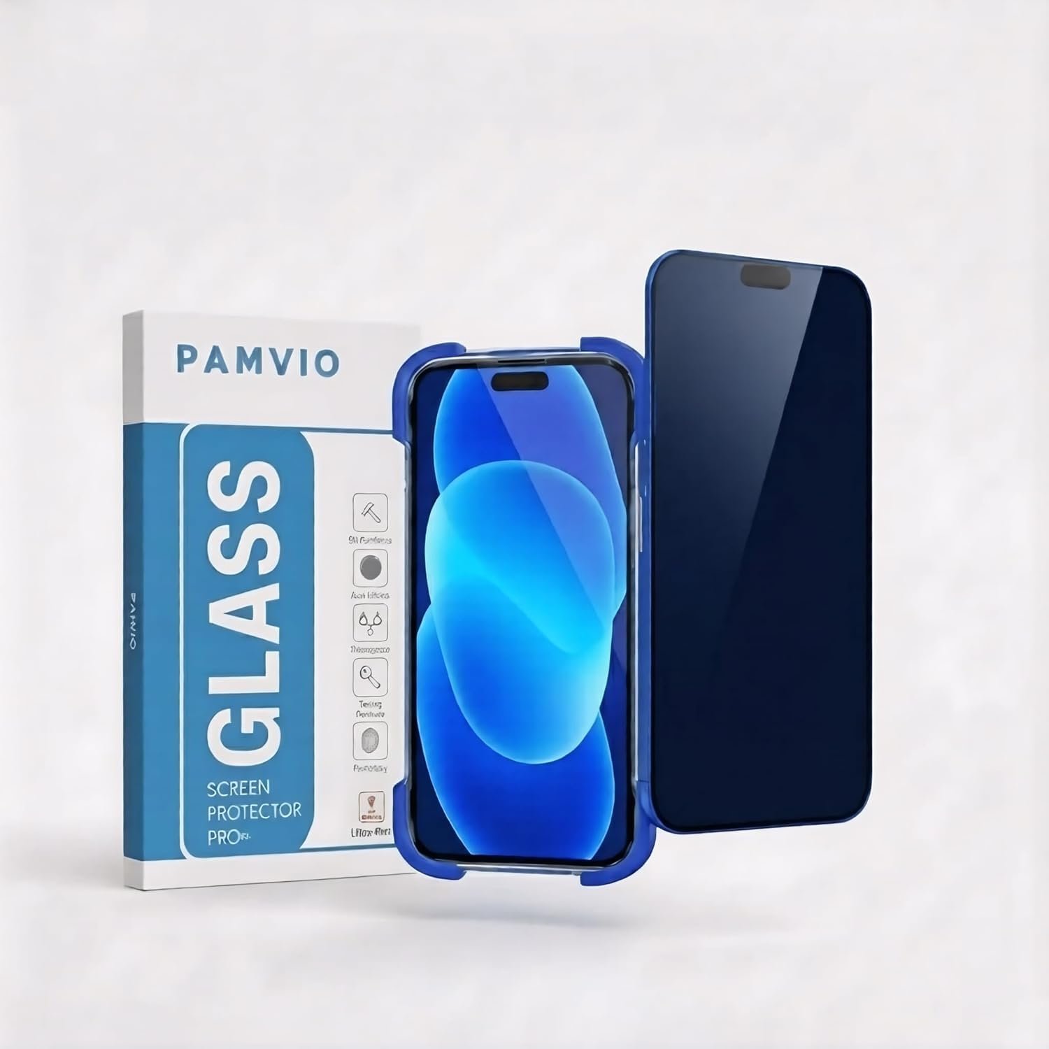 Privacy Tempered Glass for iPhone 17 | Edge to Edge Full Screen Coverage | Scratch Resistant | Military-Grade Gorilla Privacy Screen Protector iPhone 17 | Case Friendly, Anti-scratch and Bubble free W