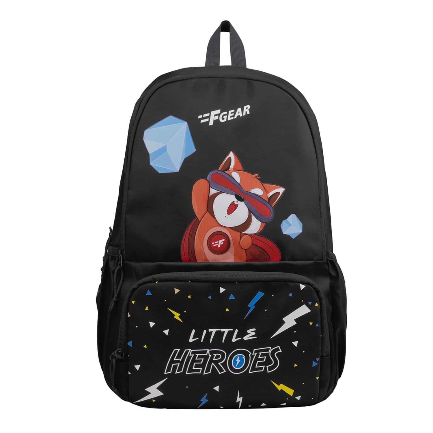F Gear Little Heroes Black 22 L Backpack|For Primary School|Tuition|College|Picnic Outing Backpack|Trendy & Stylish |Best Bags For Everyday Use For Girls Boys Kids Adults Men & Women|Gifting B