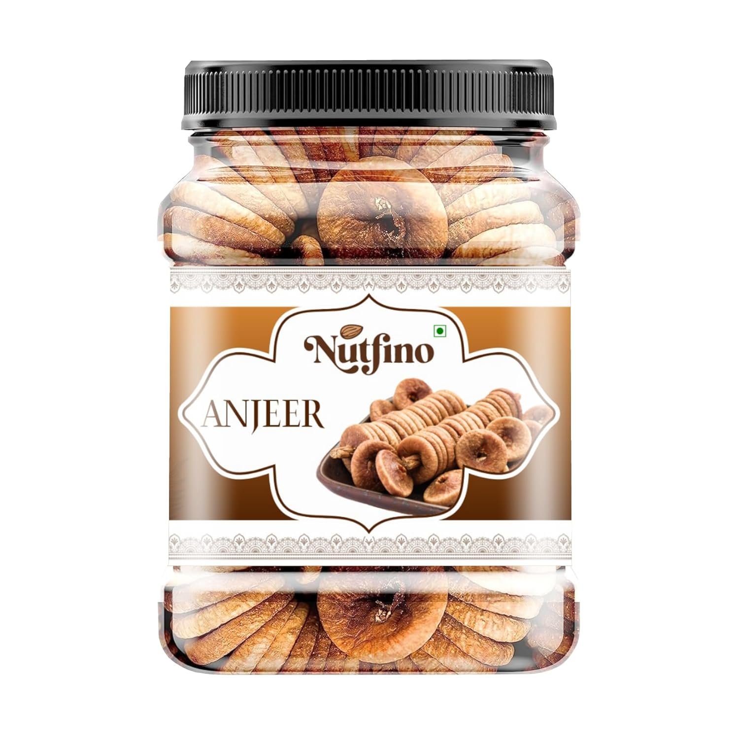 Nutfino Anjeer (Dried Figs) | Dry Fruits | Naturally Sweet & Fibre Rich | Healthy Snack (450 gm)