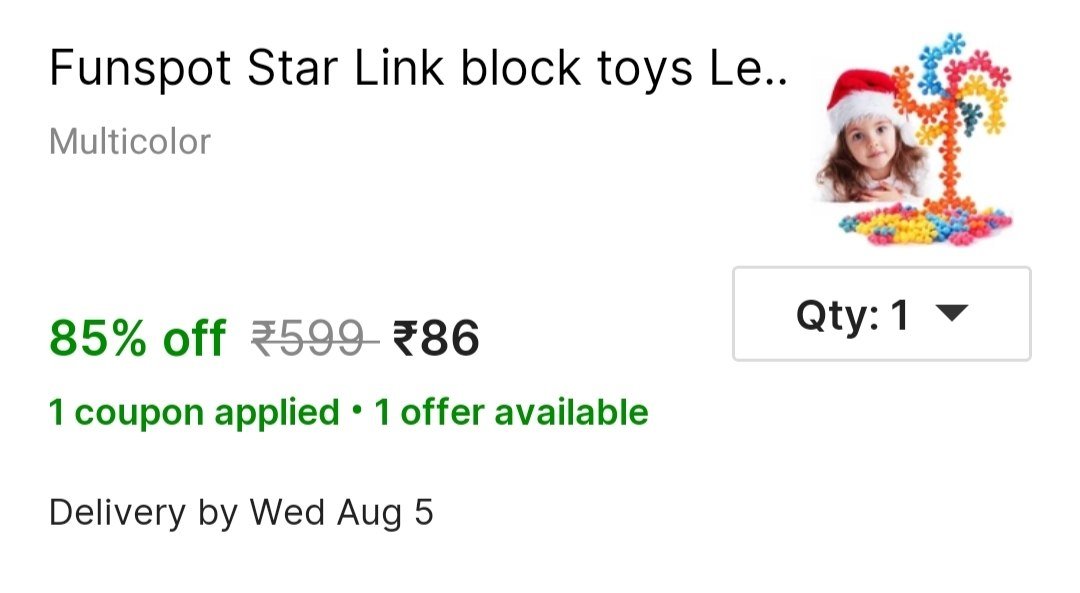 Funspot Star Link block toys Learning Educational Interlocking Block for Kids Multicolor Price in India - Buy Funspot Star Link block toys Learning Educational Interlocking Block for Kids Multicolor o