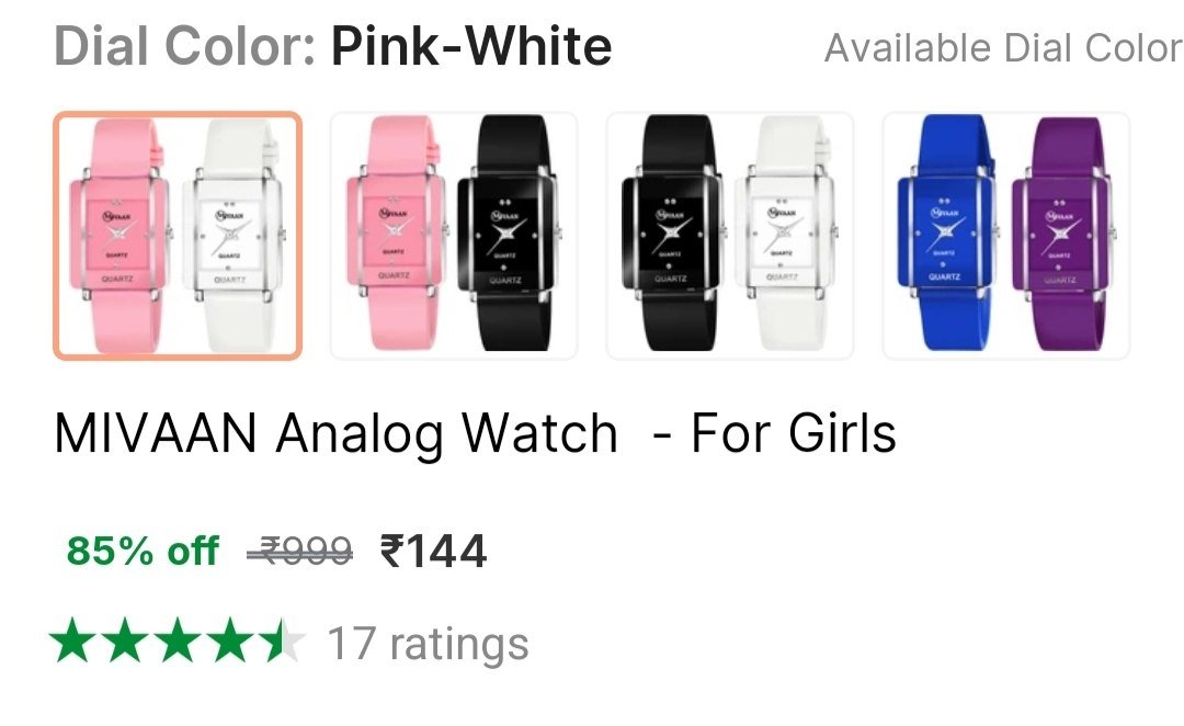 MIVAAN Analog Watch  - For Girls Price in India - Buy MIVAAN Analog Watch  - For Girls online at Shopsy.in