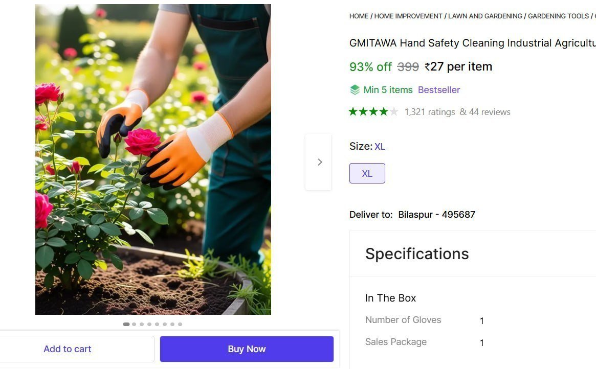 GMITAWA Hand Safety Cleaning Industrial Agricultural Gardening Shoulder Gardening Shoulder Glove Price in India - Buy GMITAWA Hand Safety Cleaning Industrial Agricultural Gardening Shoulder Gardening 