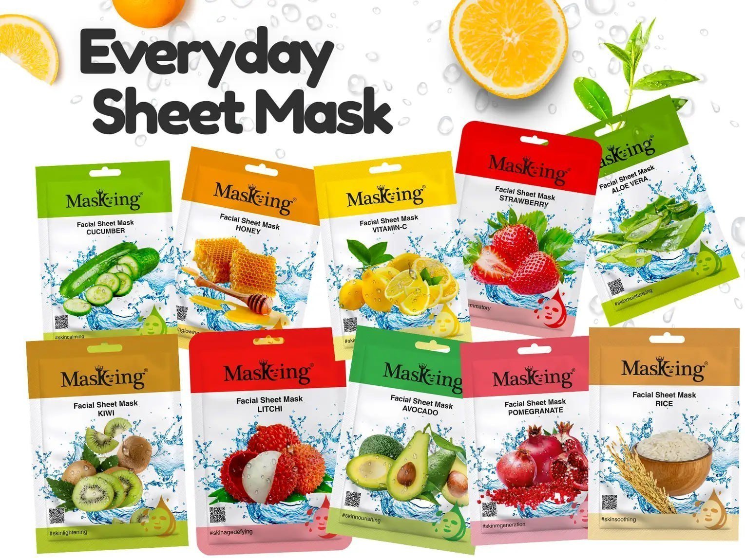 Masking Beauty Skin Soothing, Skin Lightening & Nourishing, Fairness, Natural Serum Facial Sheet Mask (Rice) Suitable for Women & Men Price in India - Buy Masking Beauty Skin Soothing, Skin Li