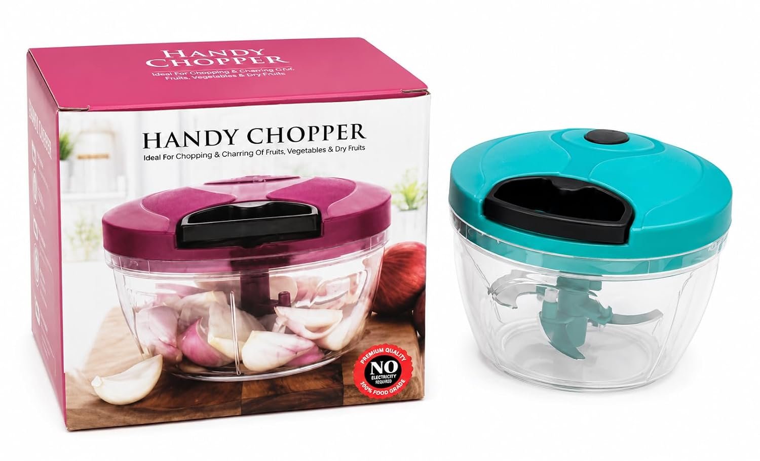 Handy Chopper for Fruits, Vegetables & Dry Fruits, 550 ml