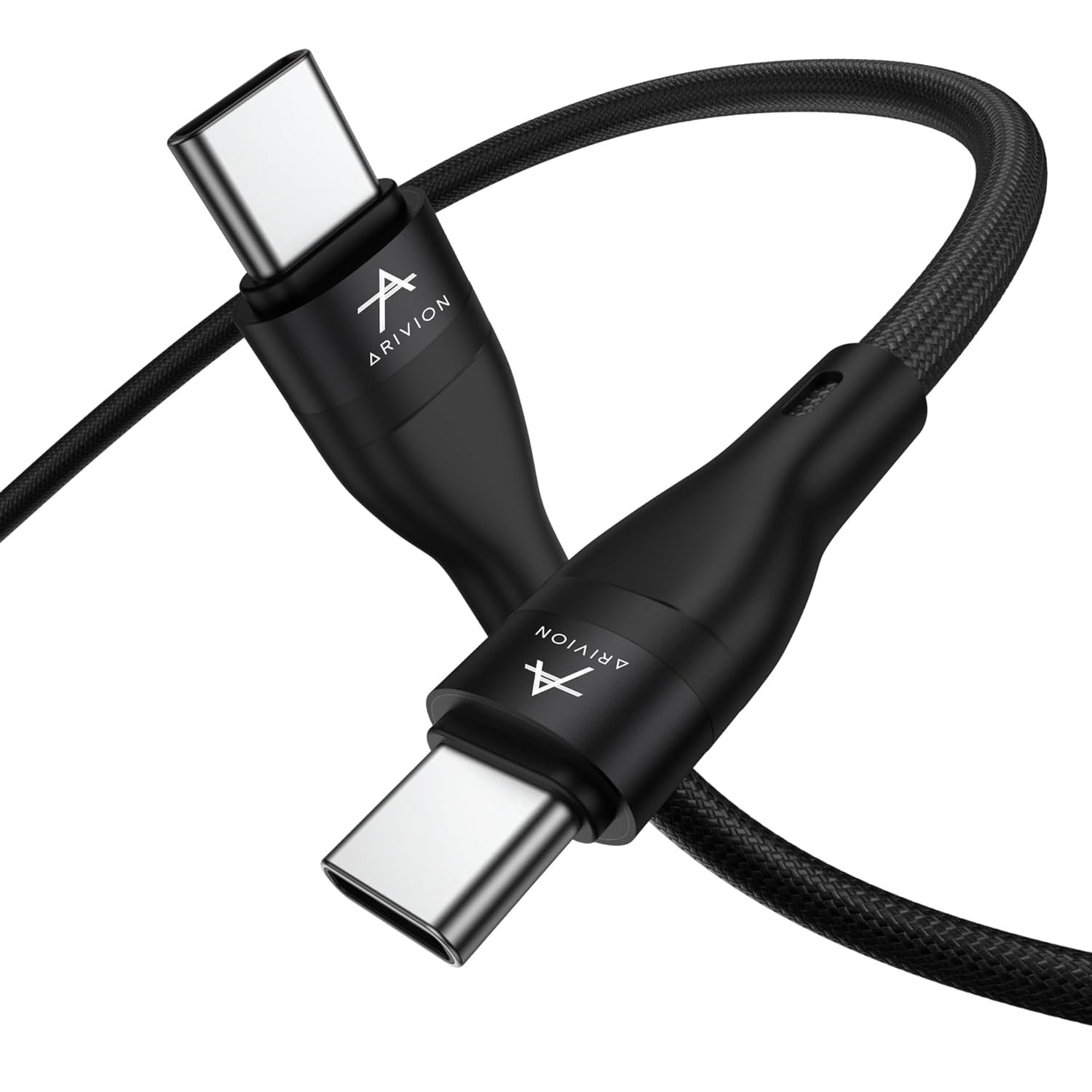 Type C to C Type 60W Fast Charging Data Cable For Smartphone, 480 Mbps Data Sync/Transfer,(Black, 1 Meter Long, 12 Months warrenty, True FCC Certified cable)