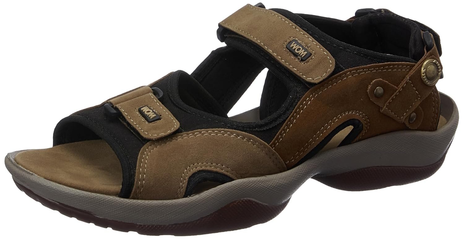 Centrino Sandals for Men |Comfortable Sandals with Grip Insole & Quality|Flat Casual Sandals With Adjustable Velcro Closure For Easy Wear With Flexible Fitting And Trendy | Stylish Men’s Casual Sa