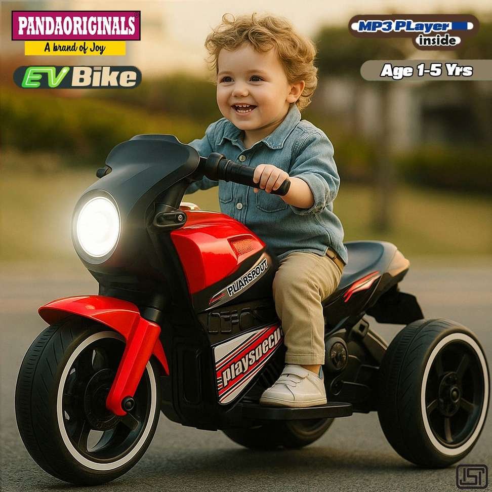 pandaoriginals ninja ev music lights forward backward gear built mp3 player bike battery operated ri