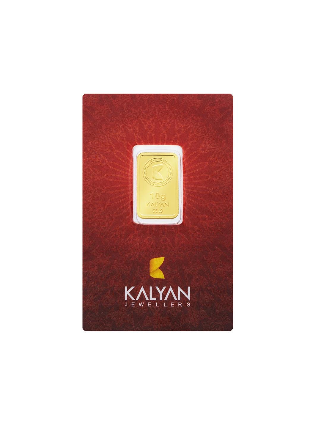 Buy Kalyan Jewellers 24KT 999 Purity Lotus Gold Bar Coin   10 G -  - Accessories for Women