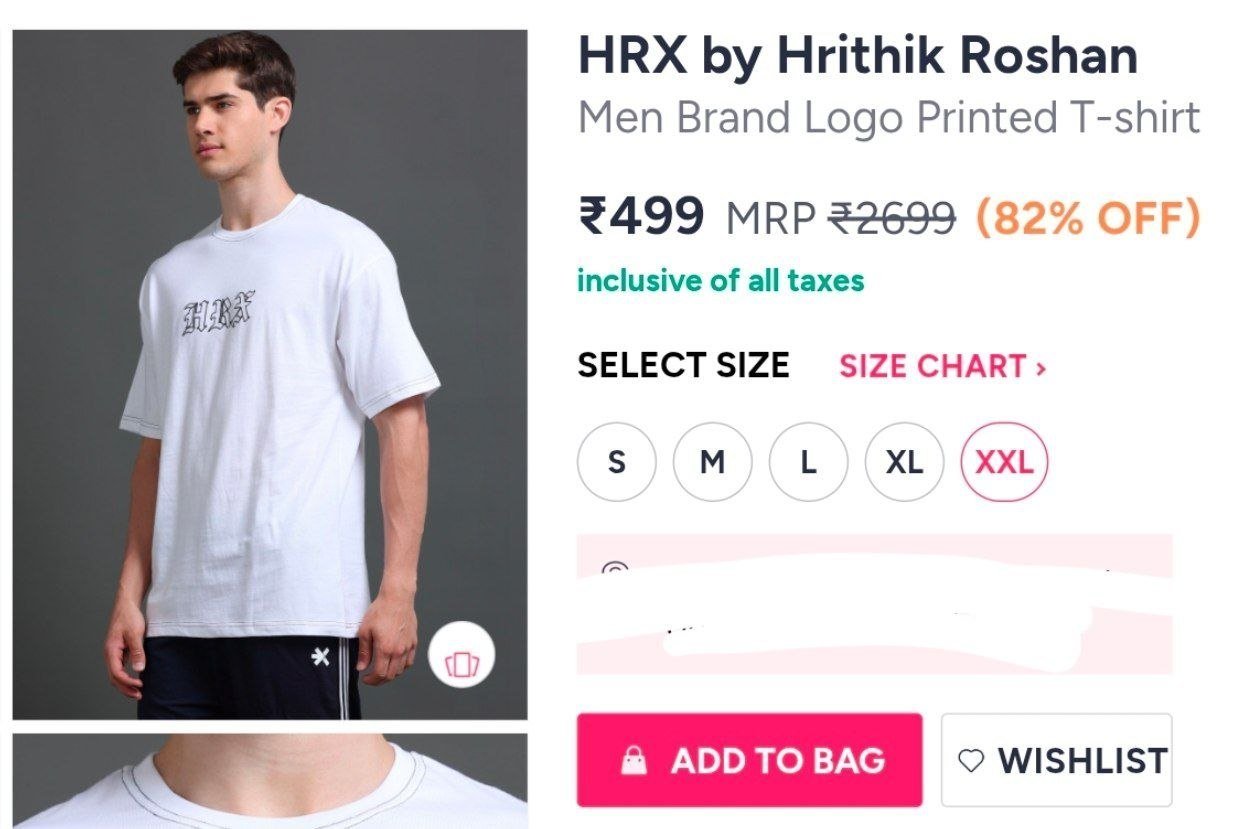 Buy HRX By Hrithik Roshan Men Brand Logo Printed T Shirt -  - Apparel for Men