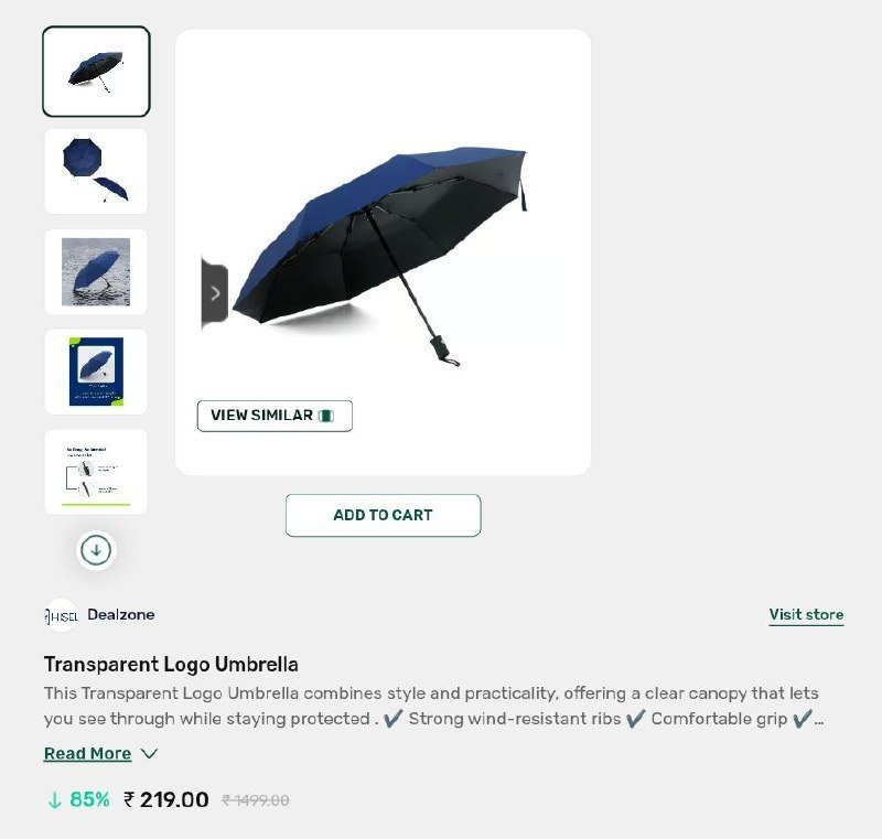 Transparent Logo Umbrella