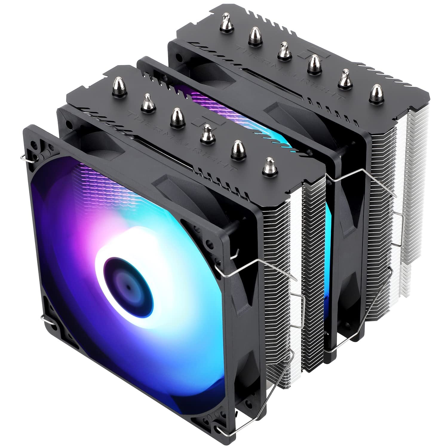Thermalright Peerless Assassin 120 SE ARGB CPU Air Cooler,6 Heat Pipes CPU Cooler, Dual TL-C12C-S PWM Fan, Aluminium Heatsink Cover,AGHP Technology,for AMD AM4/AM5/Intel LGA1700/115X/1155/1200/1851