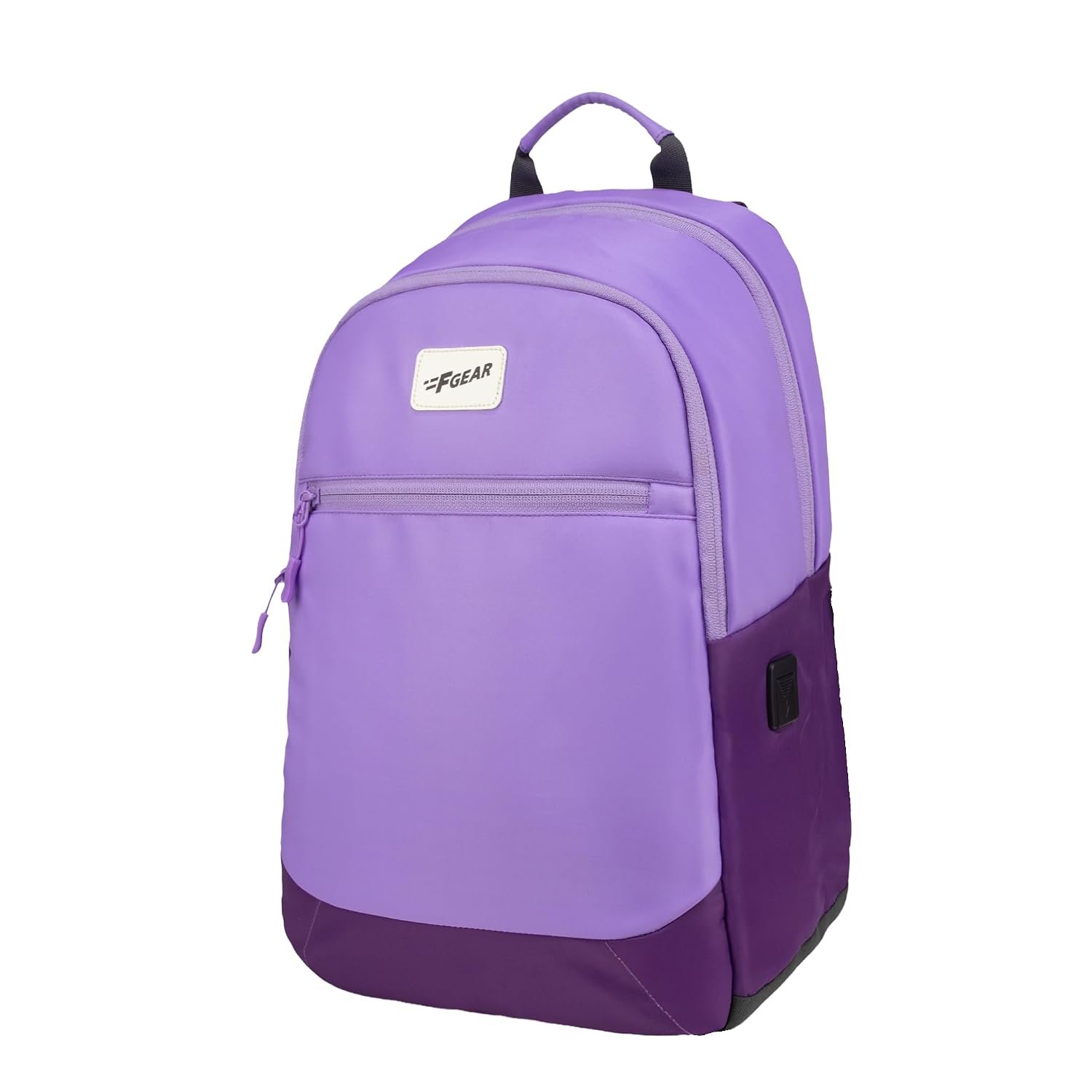 F Gear Balanzo 16L Laptop Backpack for Women & Men| College|2 Compartments, 1 Pocket, USB and TypeC Port|Luggage Strap|Detachable Key Holder|Laptop and Tablet Sleeves