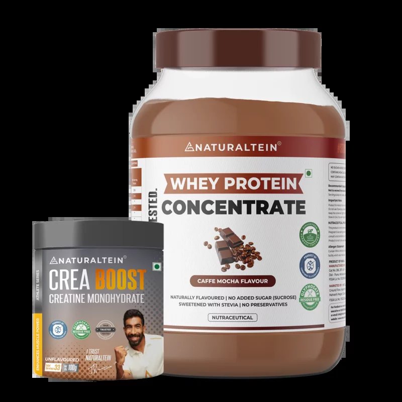 Super Deal - 100% Natural Whey Protein Concentrate (1 kg) + CREA BOOST