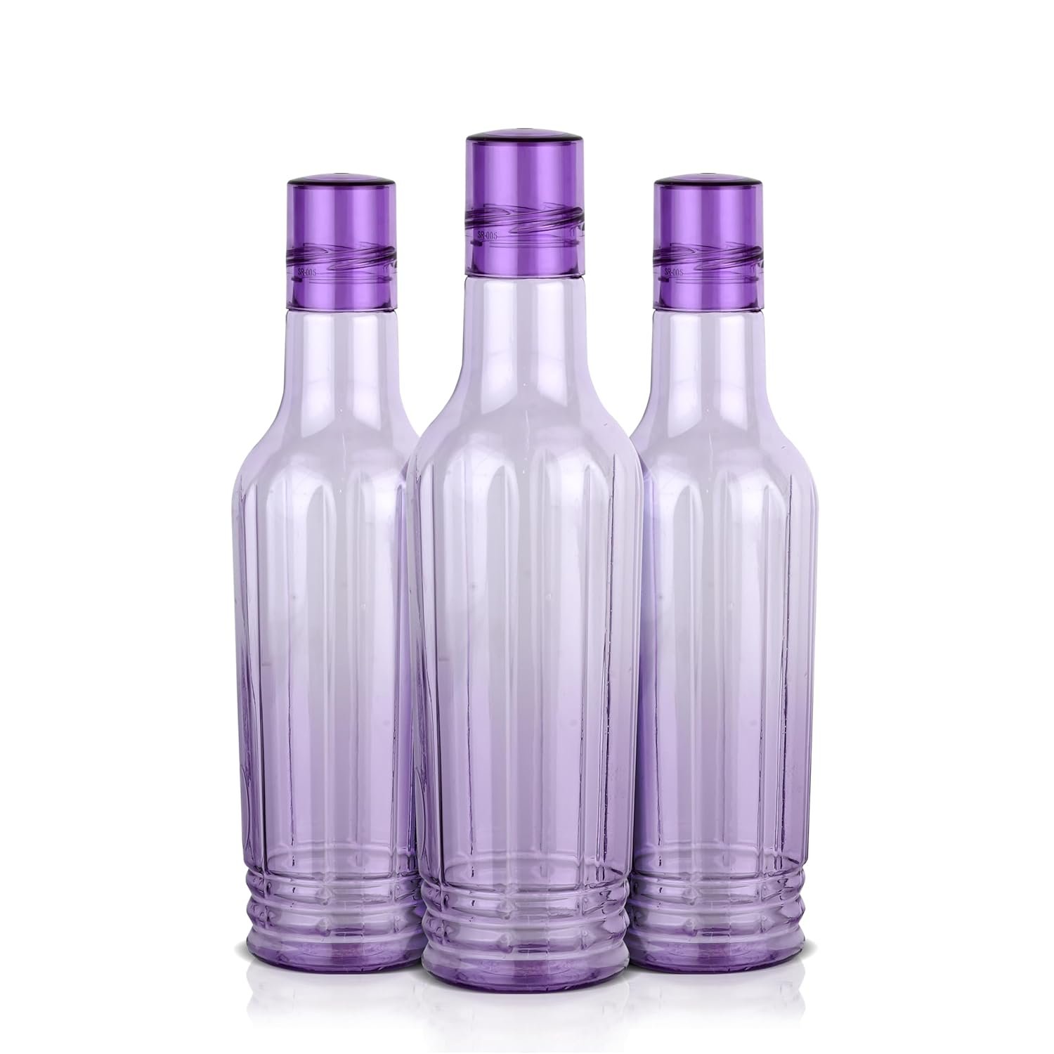ASIAN Family Home 3-Piece Fridge Water Bottle Set 1000ml Each | 3 Litre Total Capacity | Premium Leakproof, BPA-Free PET Plastic for Kitchen & Office | Daily Hydration Essential