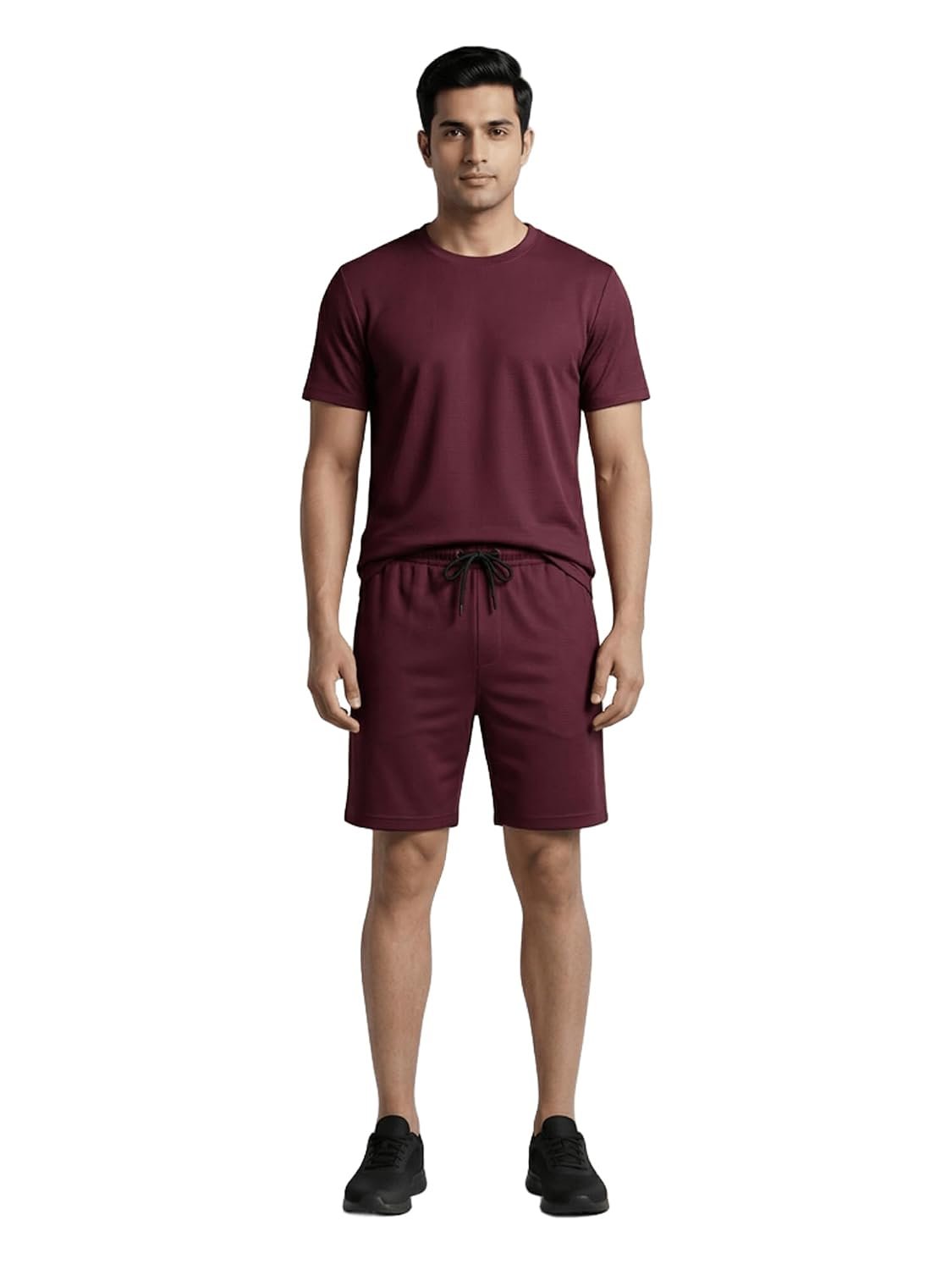 Dollar Men Co-Ord Set | Polyester Shorts + T-Shirt | Regular Fit, Quick Dry & Breathable | Gym, Casual & Sportswear | Pack of 1
