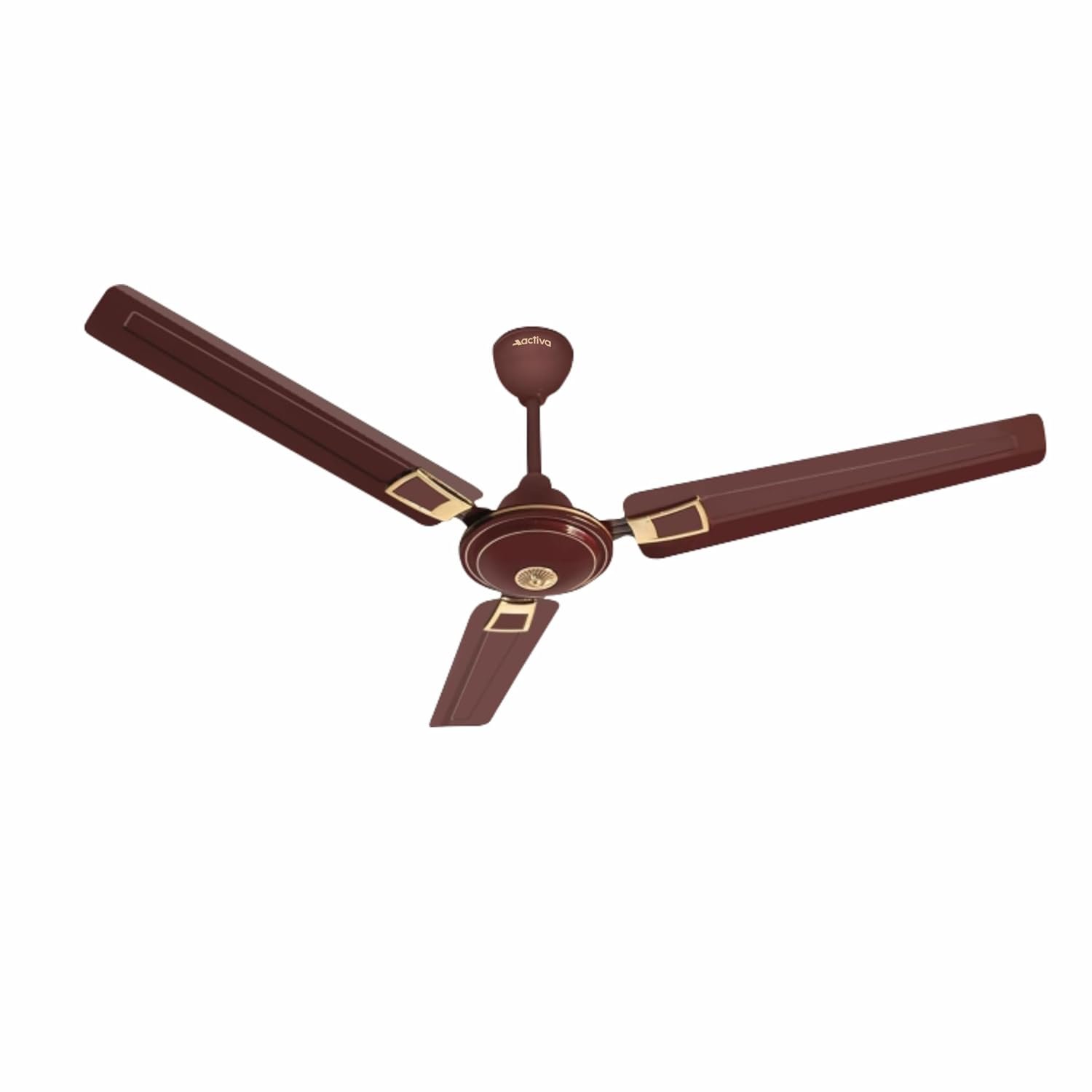 ACTIVA Apsara 1200mm Ceiling Fan | 390 RPM High Speed Air Delivery | BEE & BIS Approved | Anti-Dust Coating | Low Noise Operation | Large Sweep | 2-Year Warranty | Deco Brown