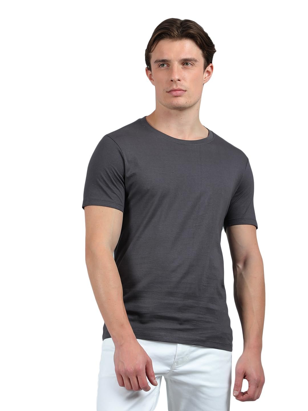 Dollar Pack of 1 Cotton Solid Men Tshirt