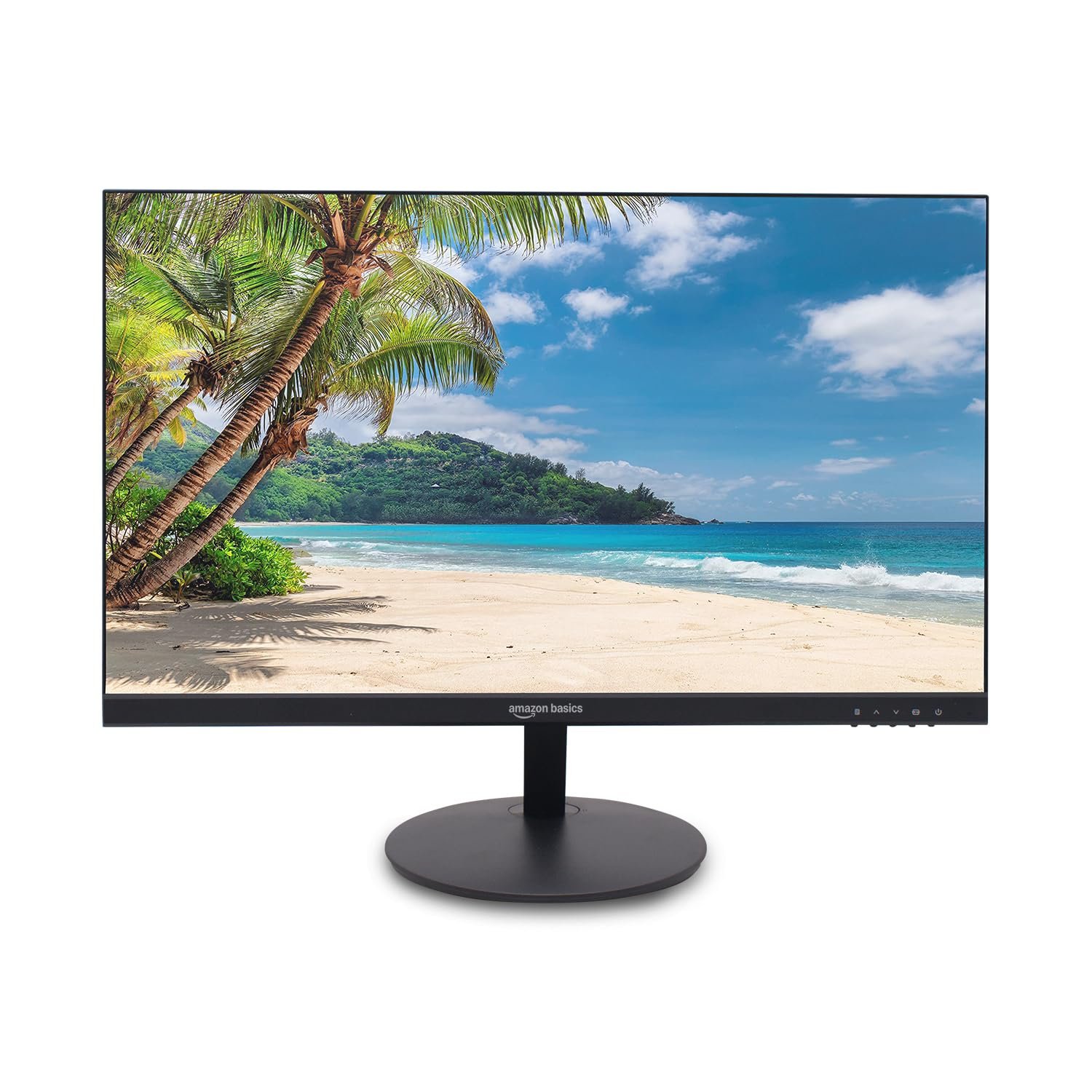 Amazon Basics 23.8" (60.45 cm) IPS Full HD Monitor | 1920 x 1080 Pixels | 100Hz | Borderless Design | HDMI & Display Port | 16.7M Colors | 1000:1 Contrast | Blue Light Eye Comfort | VESA Mount