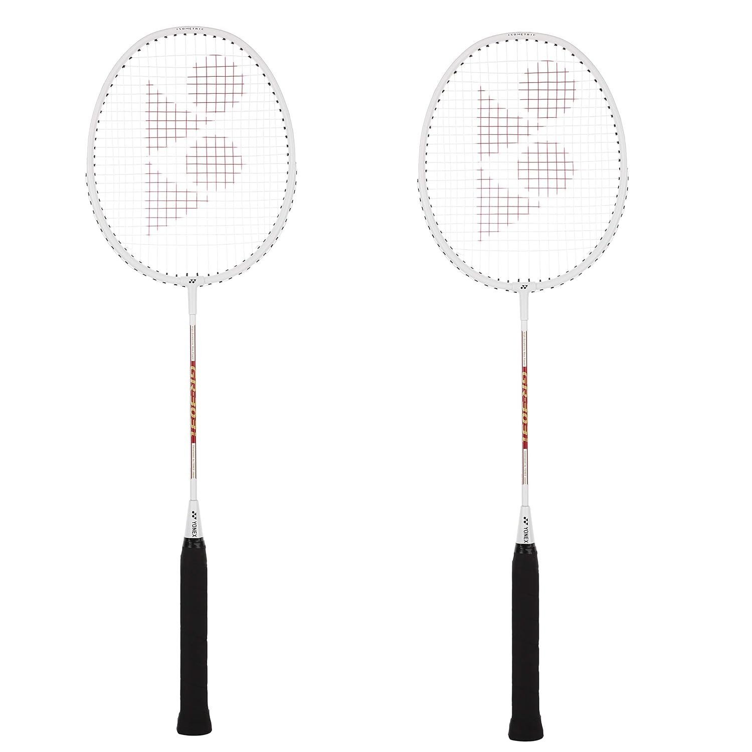 YONEX GR 303i Aluminium Strung Badminton Racket with Full Racket Cover (White) | For Beginners | 83 grams | High Durability
