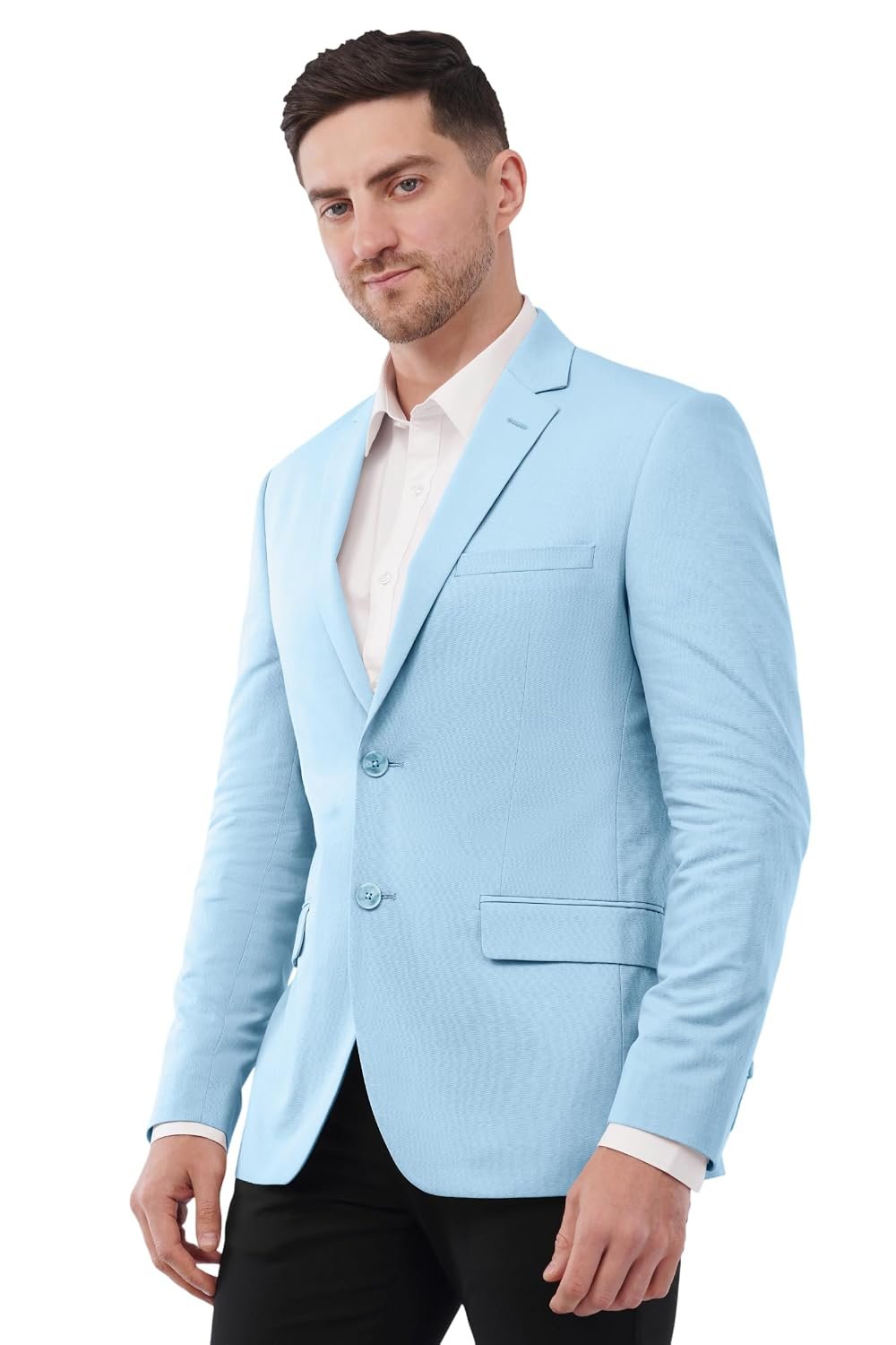 SaintX Men's Premium Summer Blazer | Linen Cotton Blended Breathable Fabric | Fully Lined | Comfortable Slim Fit | Crafted for The Modern Gentleman | Casual & Formal Wear (JK08)