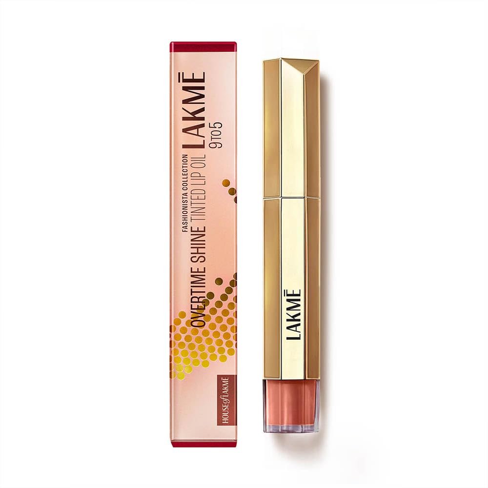 LAKMÉ 9to5 Overtime Shine Tinted Lip Oil - Everyday Nude 5,3ml