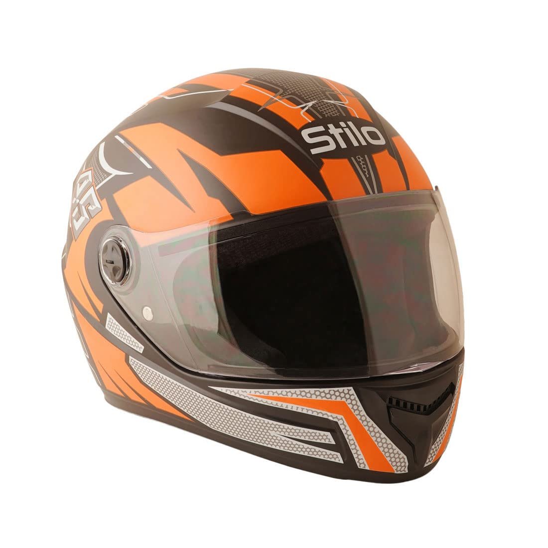 Sage Square ISI Certified ABS Clear Visor, High Standard Safety, Enhanced Design, Extra Comfort, Enhanced Design Proud 45 Full Face Graphic Helmet