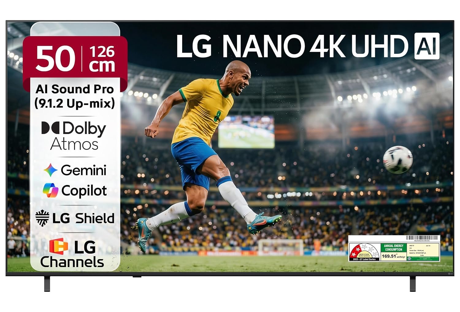 LG 126 cms (50 inches) U8 AI Series 4K Ultra HD (3840 x 2160) Smart webOS LED TV 50NU870BPLA 2026