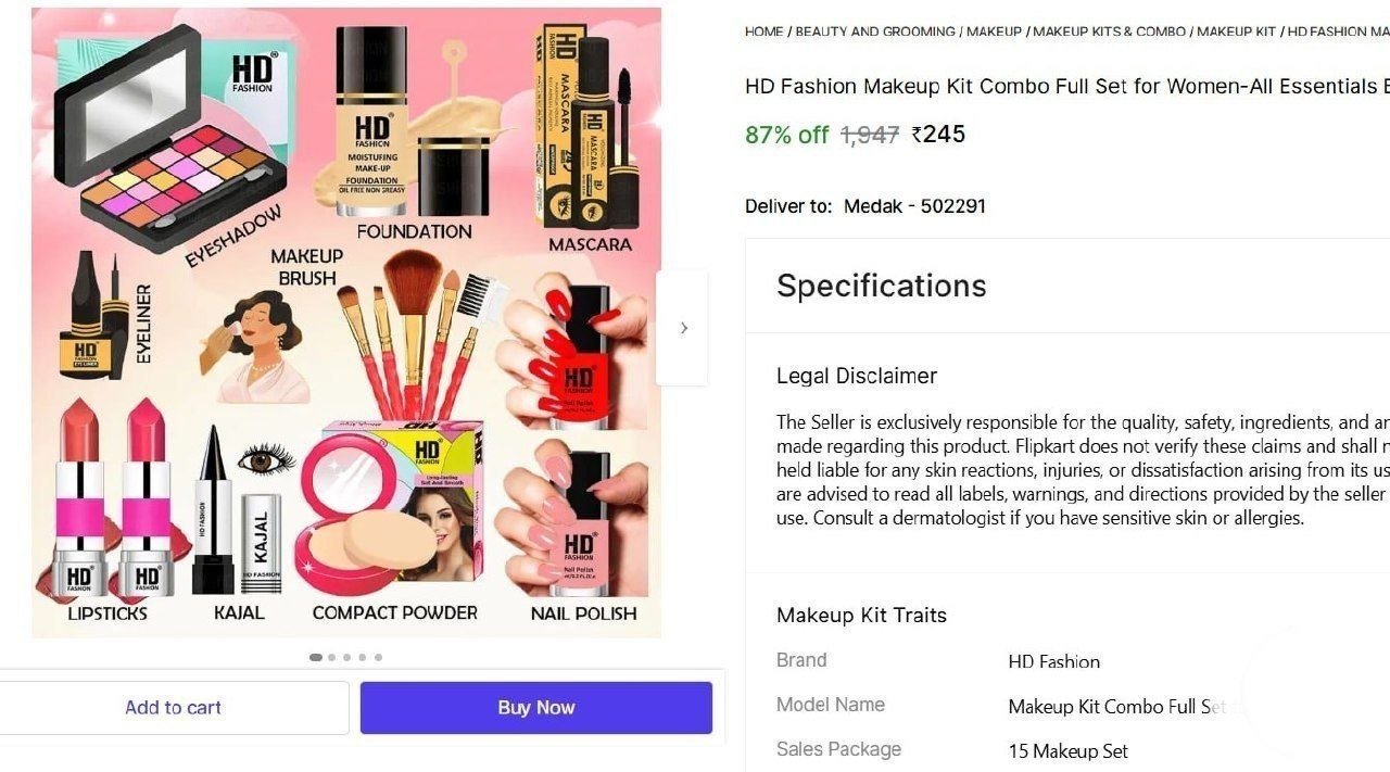 HD Fashion Makeup Kit Combo Full Set for Women-All Essentials Beauty Gift set for Girls 222 Price in India - Buy HD Fashion Makeup Kit Combo Full Set for Women-All Essentials Beauty Gift set for Girls
