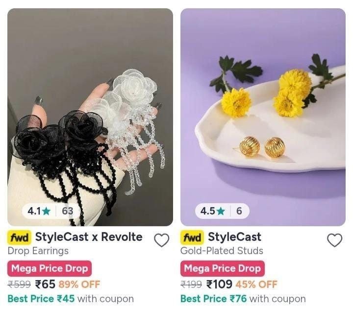 Explore Latest Earrings Collection Shop Online Today.