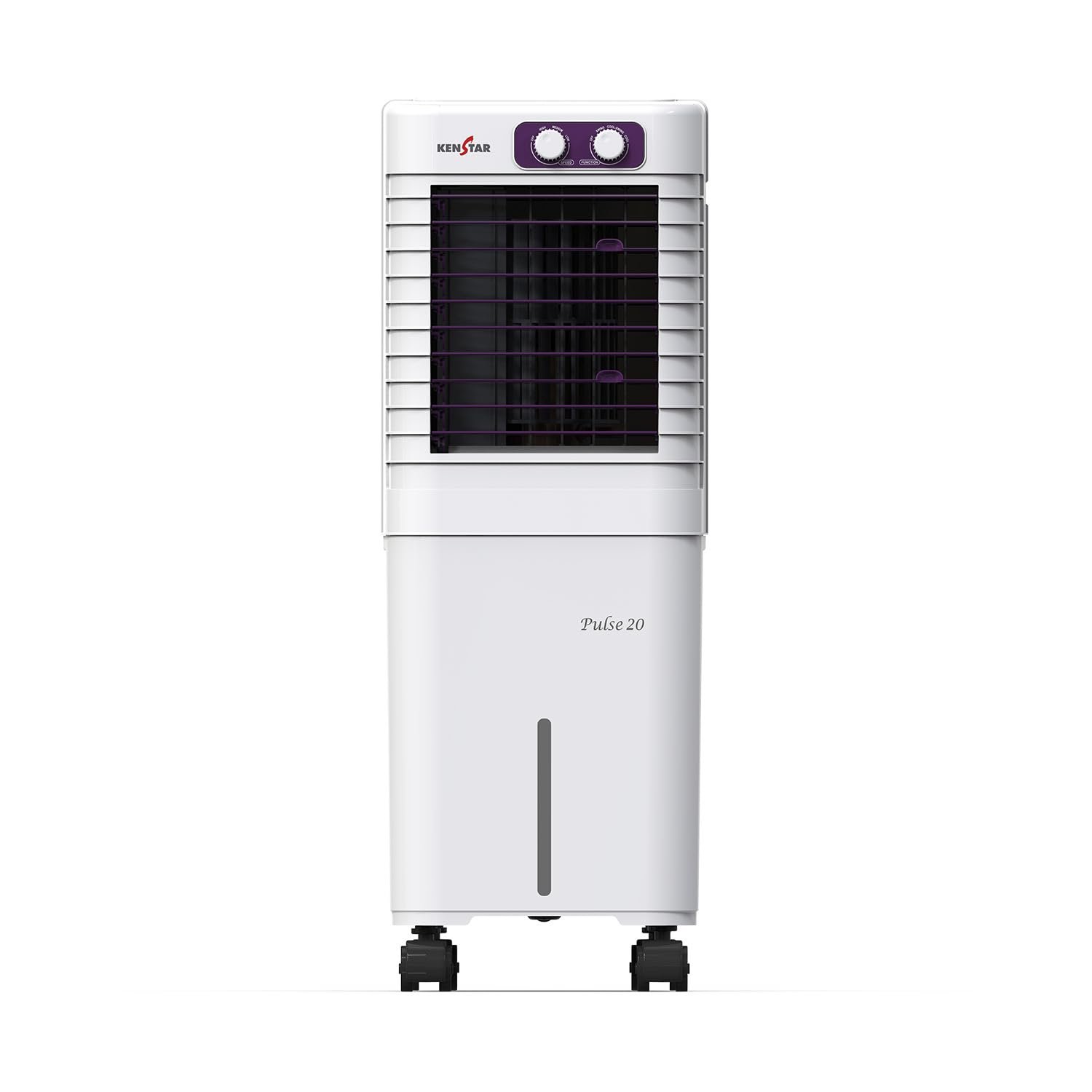 Kenstar PULSE HC 20 Portable/Room/Personal Air Cooler For Home| Honeycomb Pad |High Speed Fan |15 Ft Powerful Air Throw|Inverter compatible |Portable Cooler-Room|1-Yr Product Warranty|White & Purp