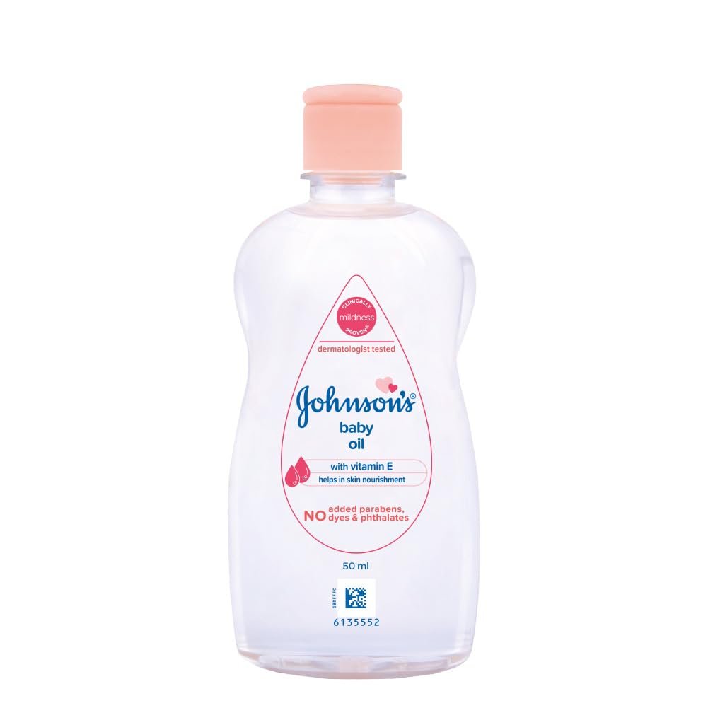 Johnson's Baby Oil with Vitamin E, 50ml