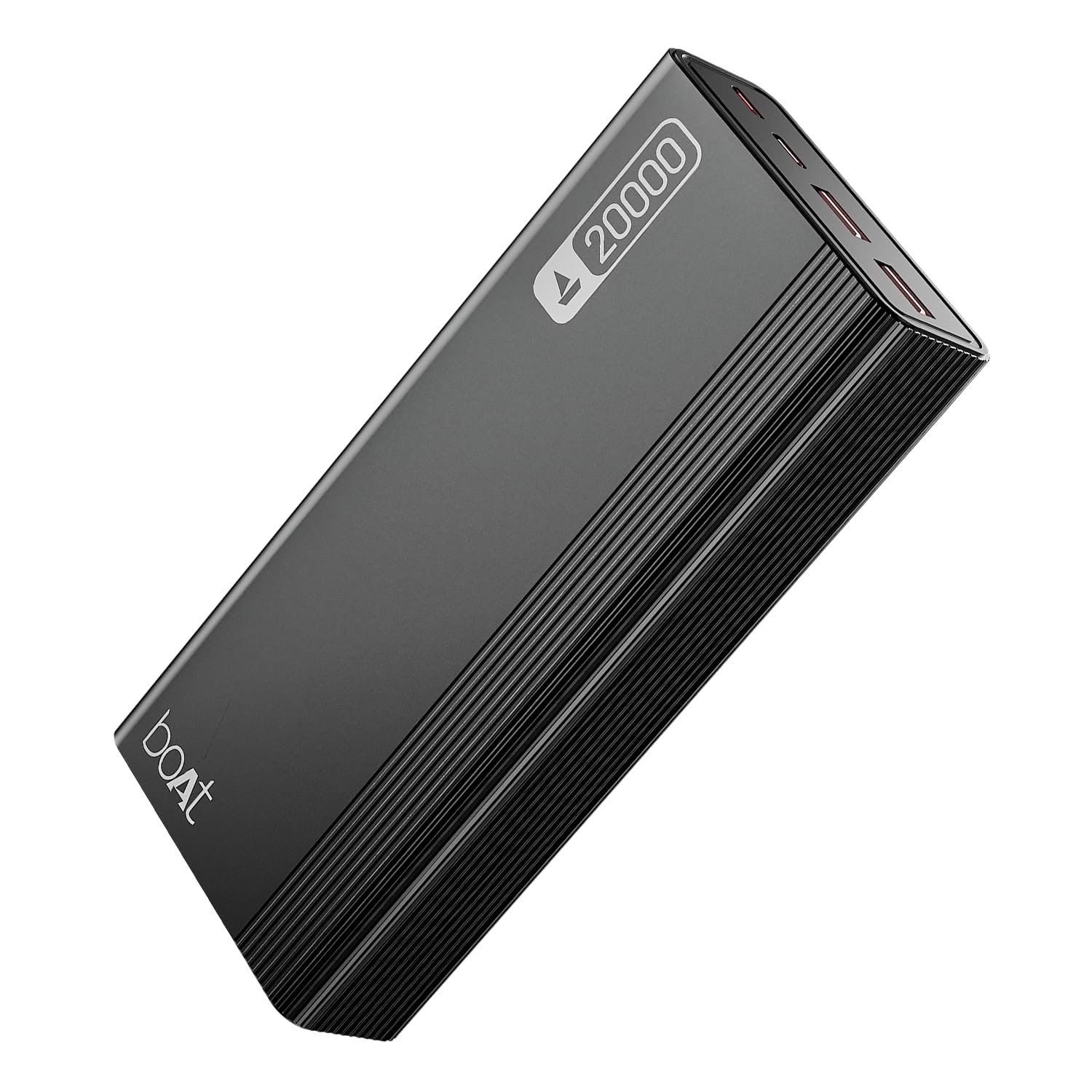boAt (2026 Launch) Energyshroom PB401 20000 mAh 22.5W Fast Charging Power Bank (4X Output Ports, Supports Android, iPhone, Tablets, Earbuds, etc.), USB Type C (Onyx Black)