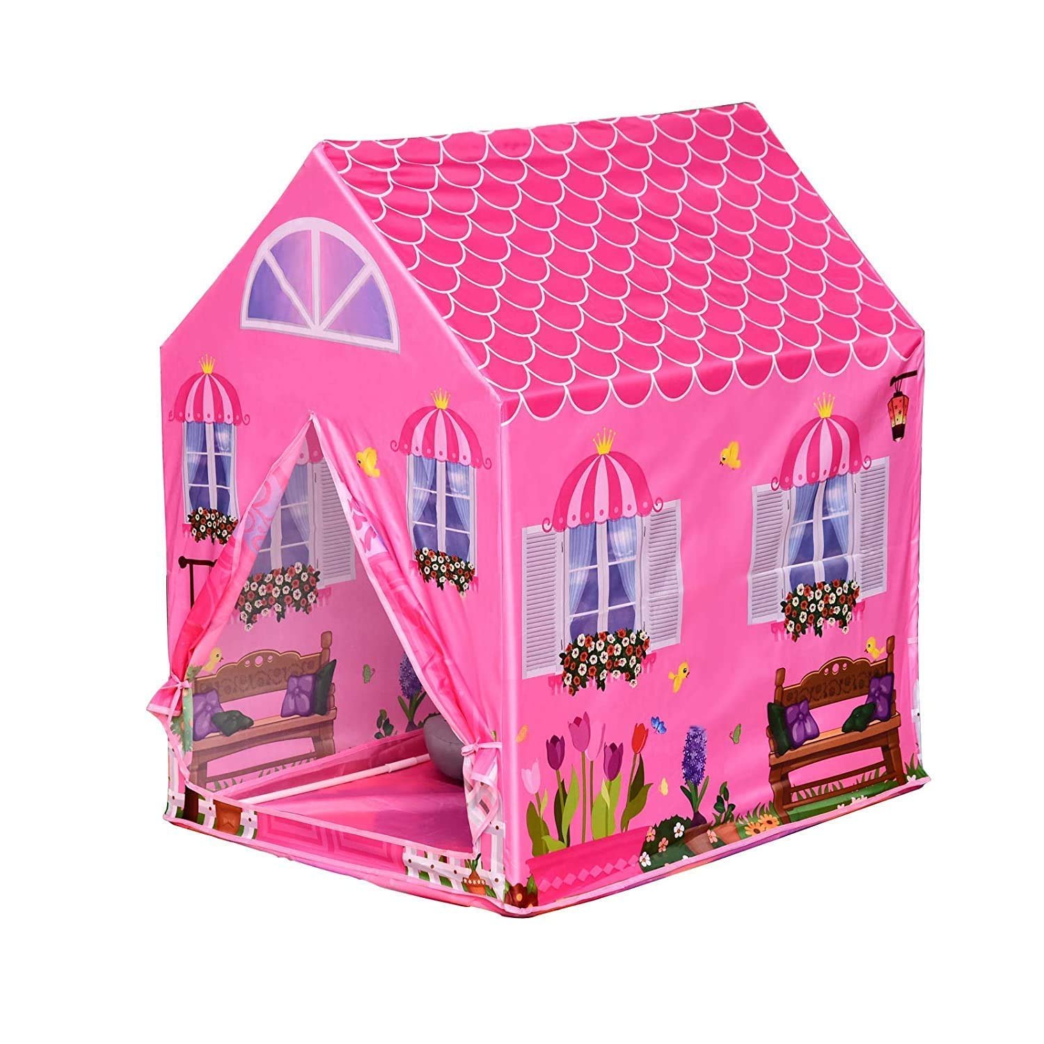 Doll House Tent for Kids - Extremely Light Weight, Water Proof theme tent house- for 3 to 15 Years Kids (Doll House) (Pink)