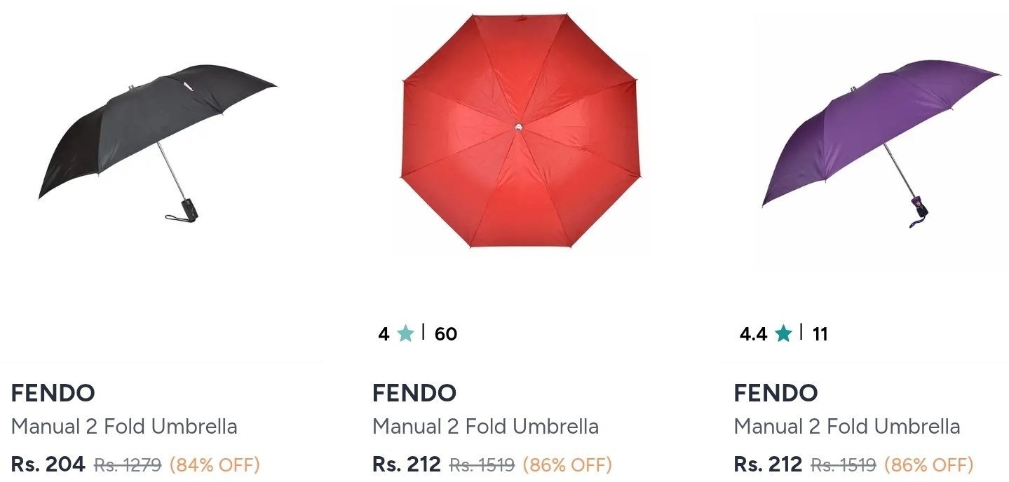 Shop Durable & Stylish Umbrellas Online at Best Price