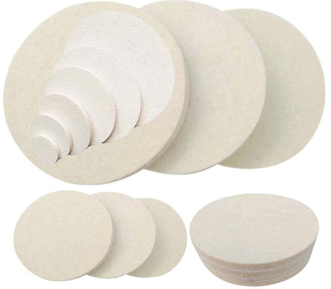 DIY Crafts 1 Pc, 4" inch Felt Pad Only, Only Felt Pad For This Kit Sander Disc Sanding Discs Paper with Abrasive Polish Pad Plate + 1/4 Inch Shank for Grits 60/80/100 (1 Pc, 4" inch Felt Pad O