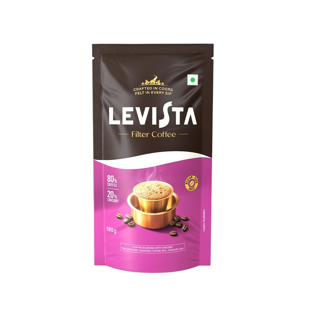 Levista Filter Coffee (500 GMS) (80% Coffee 20% Chicory)